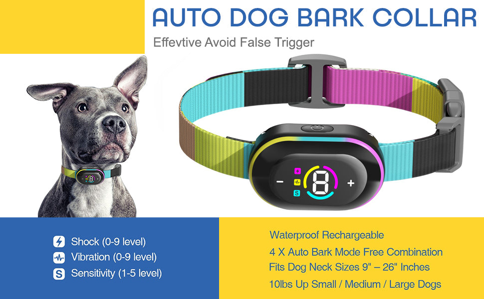 Auto Bark Collar for Small, Medium, Large Dogs