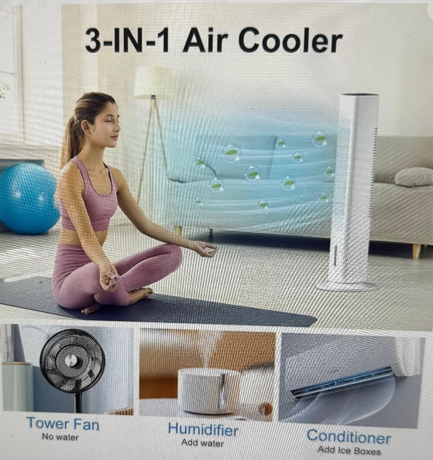 Portable Tower Fan, Model TS04-2.