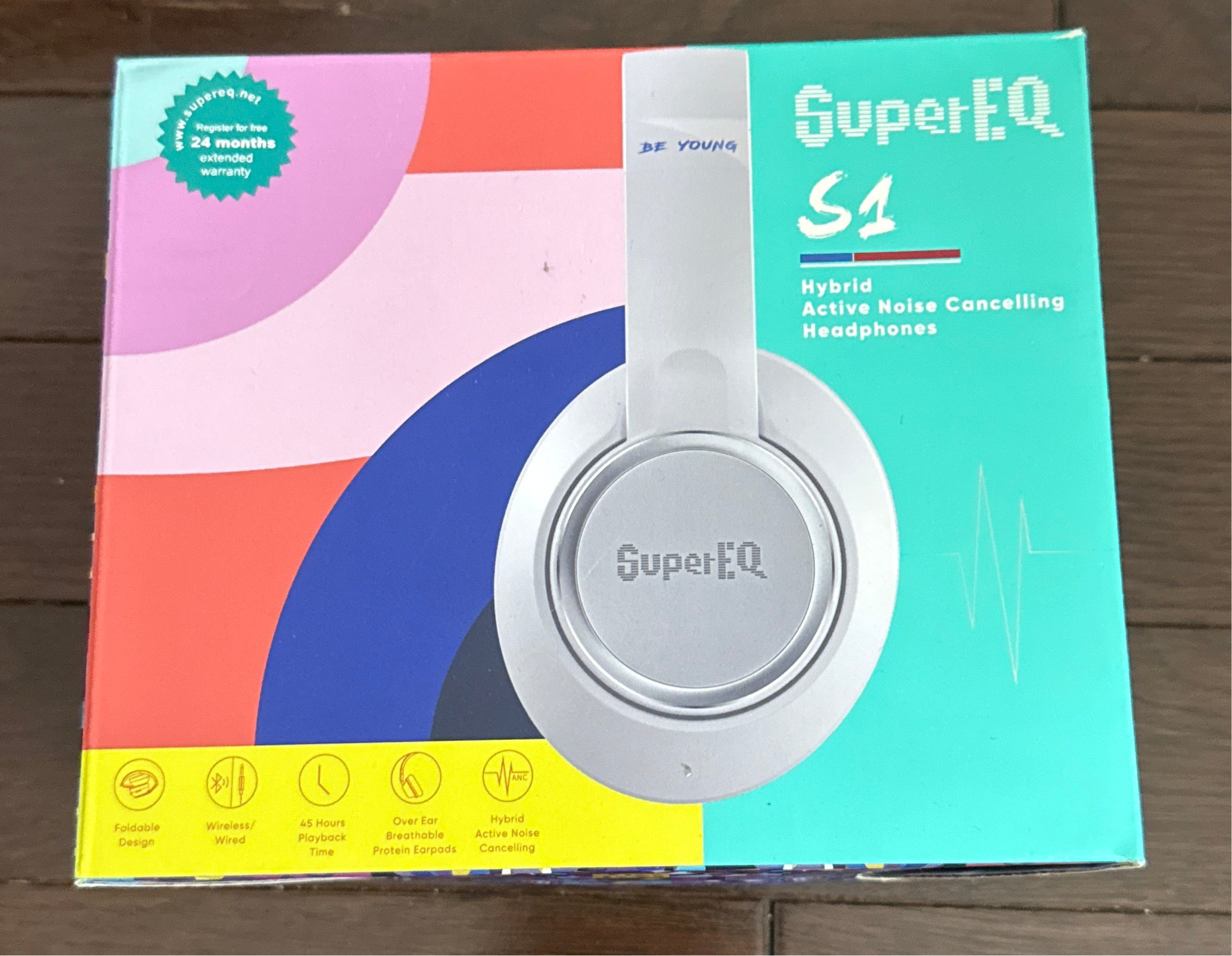 SuperEQ Hybrid Active Noise Cancelling Headphones, S1