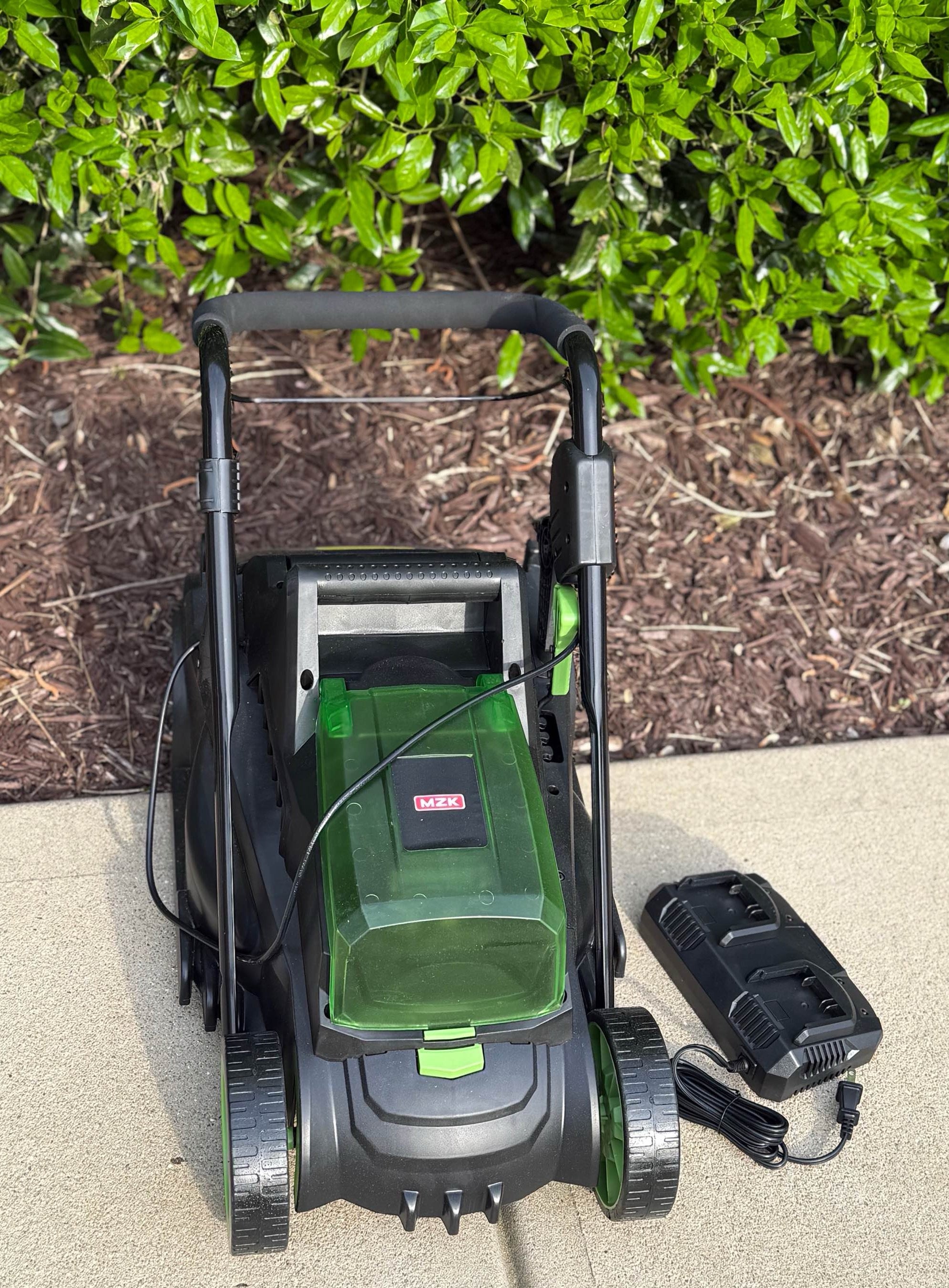 Check electric lawn mower