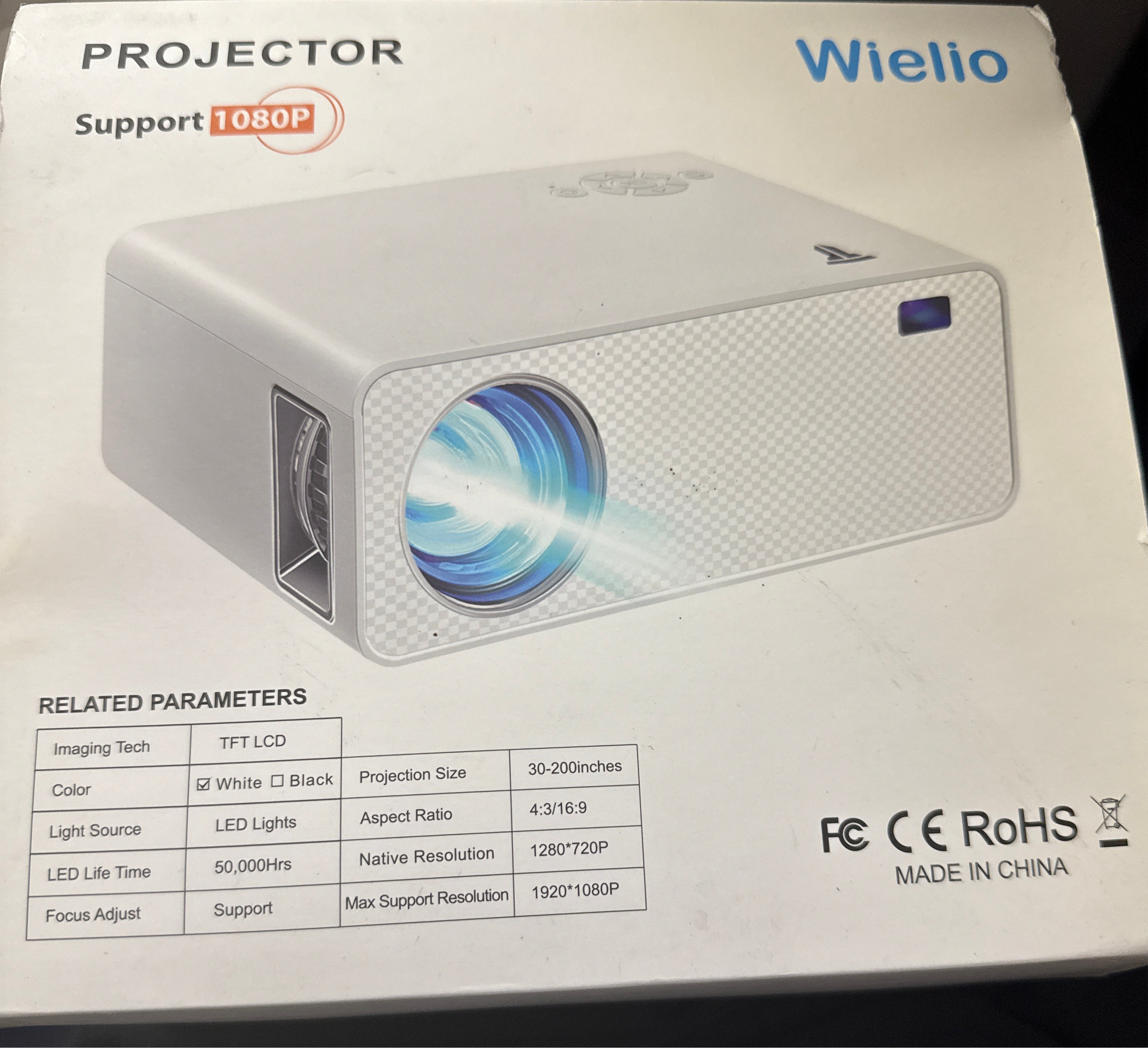 The Wielio Native 1080P HD Projector
