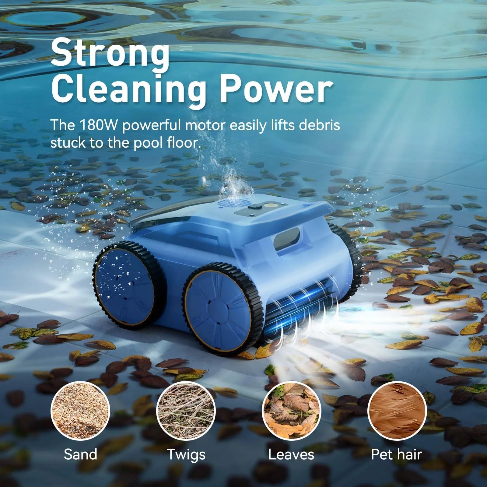 SAT20 Pool Vacuum Up to 180 Mins Run time