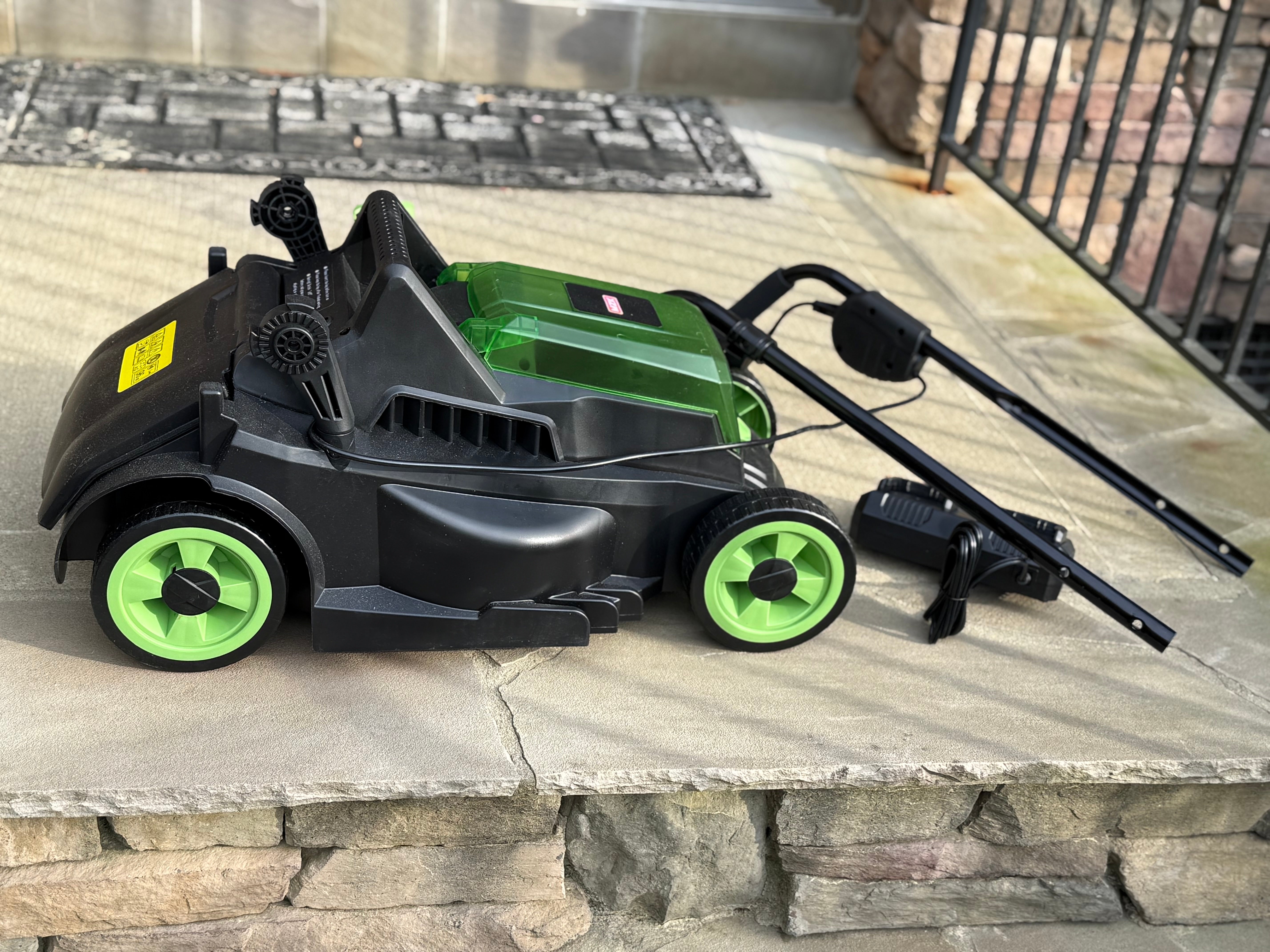 Check electric lawn mower