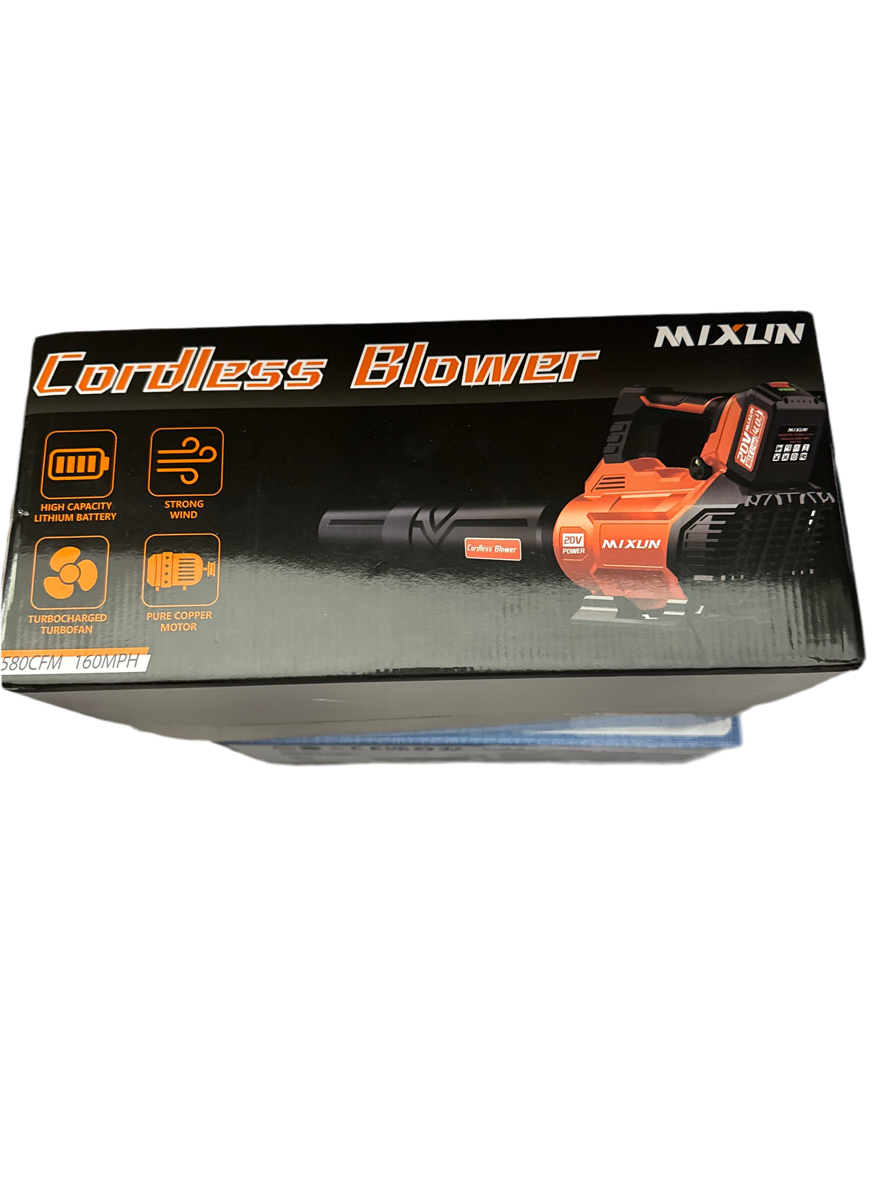 Leaf Blower Cordless - 580CFM/160MPH Electric Leaf Blower, 2 X 4.0Ah Battery ap