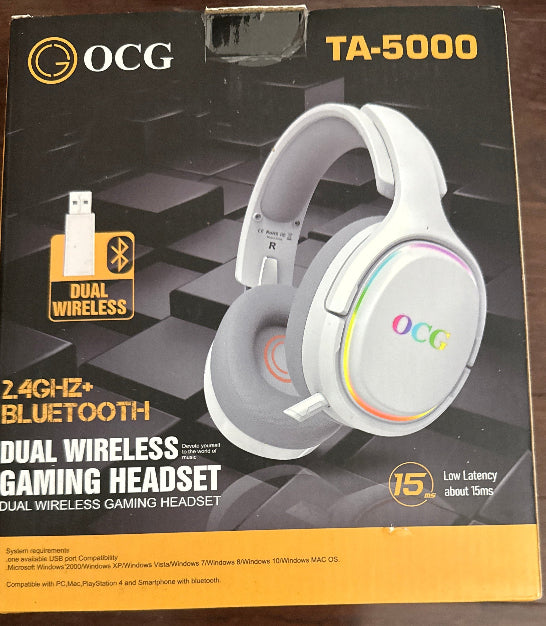 OCG TA5000 Wireless Gaming Headset - White