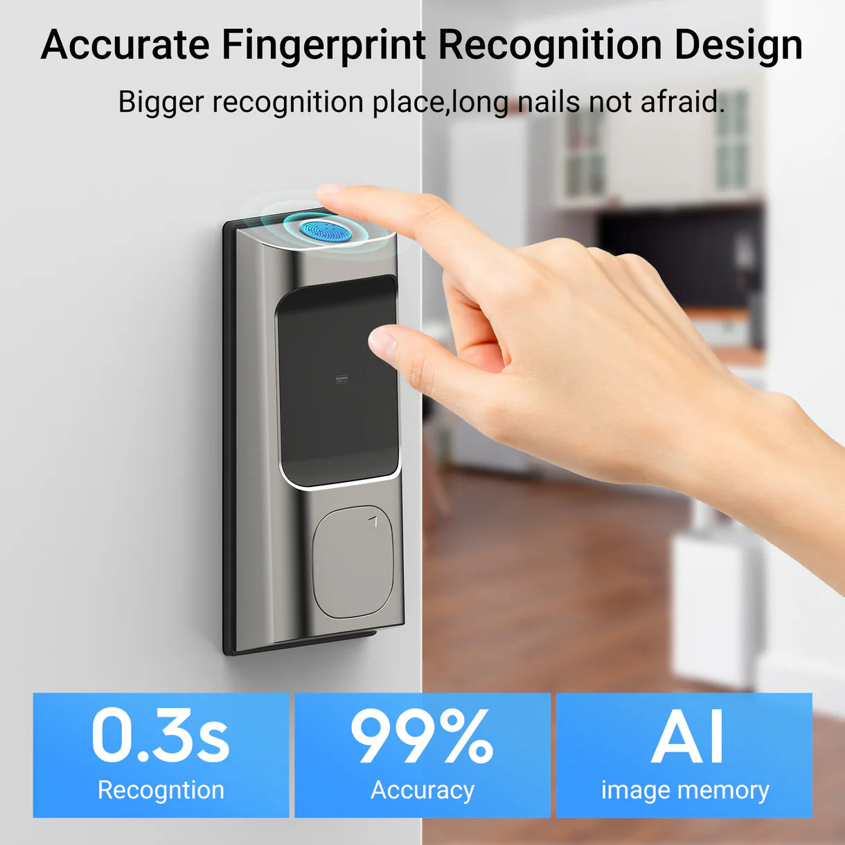 Advancing 6 in 1 smart wifi door lock  Saulex DB-02