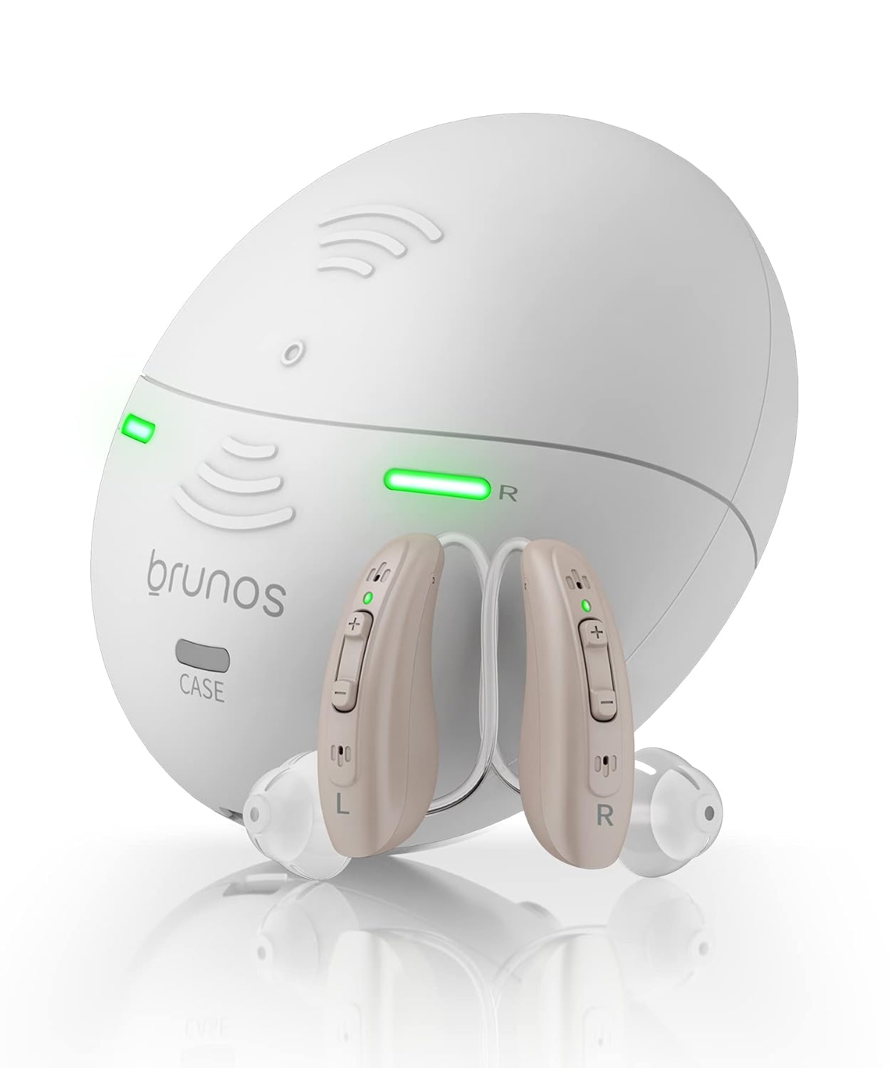 BRUNOS Hearing Aids for Seniors, Active Noise Cancelling with Dual Microphones