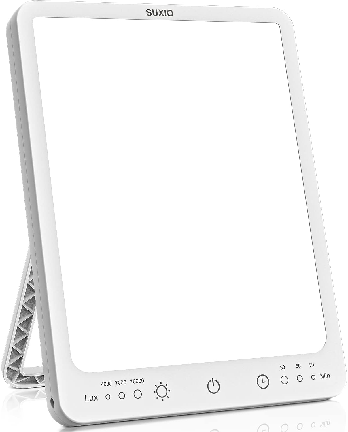 The SUXIO Light Therapy Lamp delivers 10,000 lux of bright