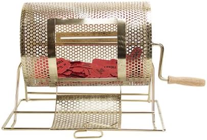 The Deluxe Compact Brass Raffle Drum holds up to 2,500 tickets,