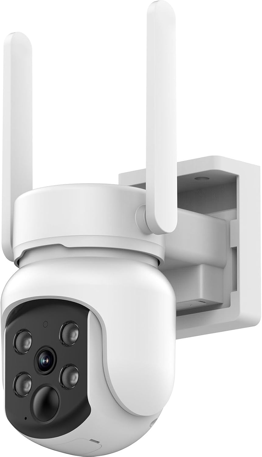 The Heyall Wi-Fi 6 smart battery solar camera is an outdoor wireless security camera