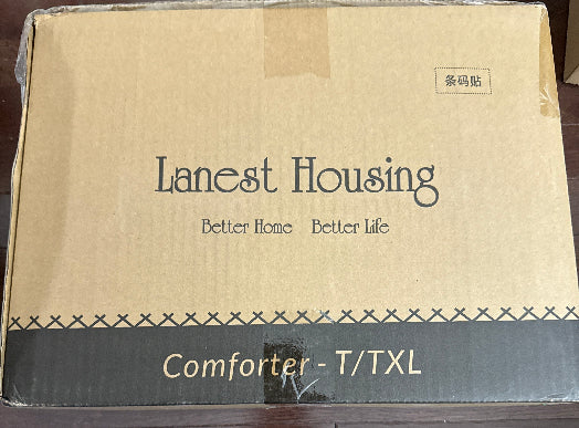 Lanest Housing Twin Size Satin Comforter