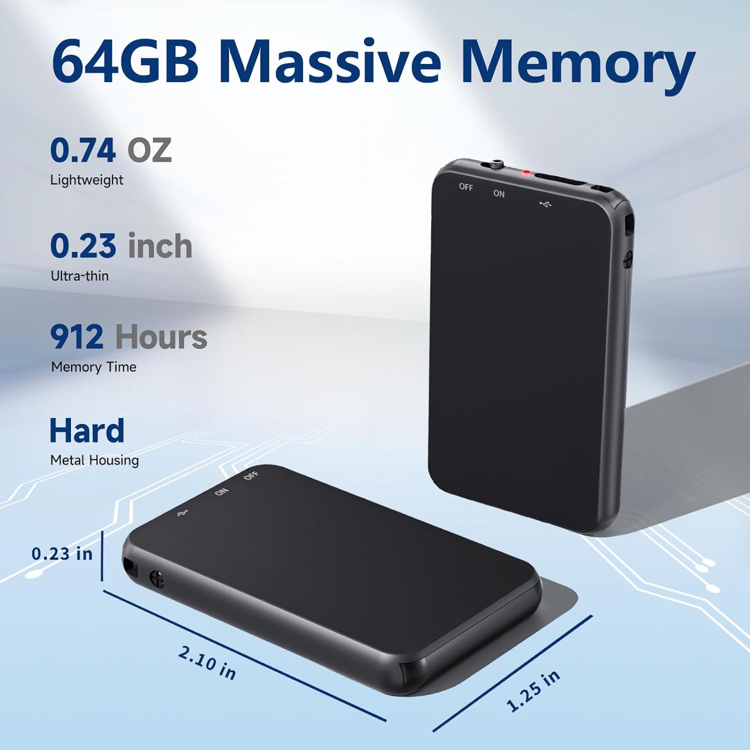 v15 1536Kbps digital voice recorder delivers exceptional audio clarity