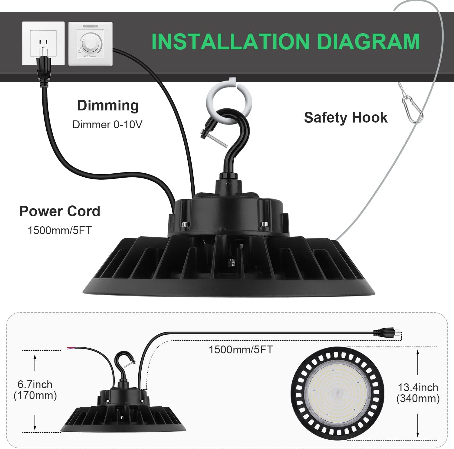 BFT UFO LED High Bay Light 50W is a high-performance 1 Pack