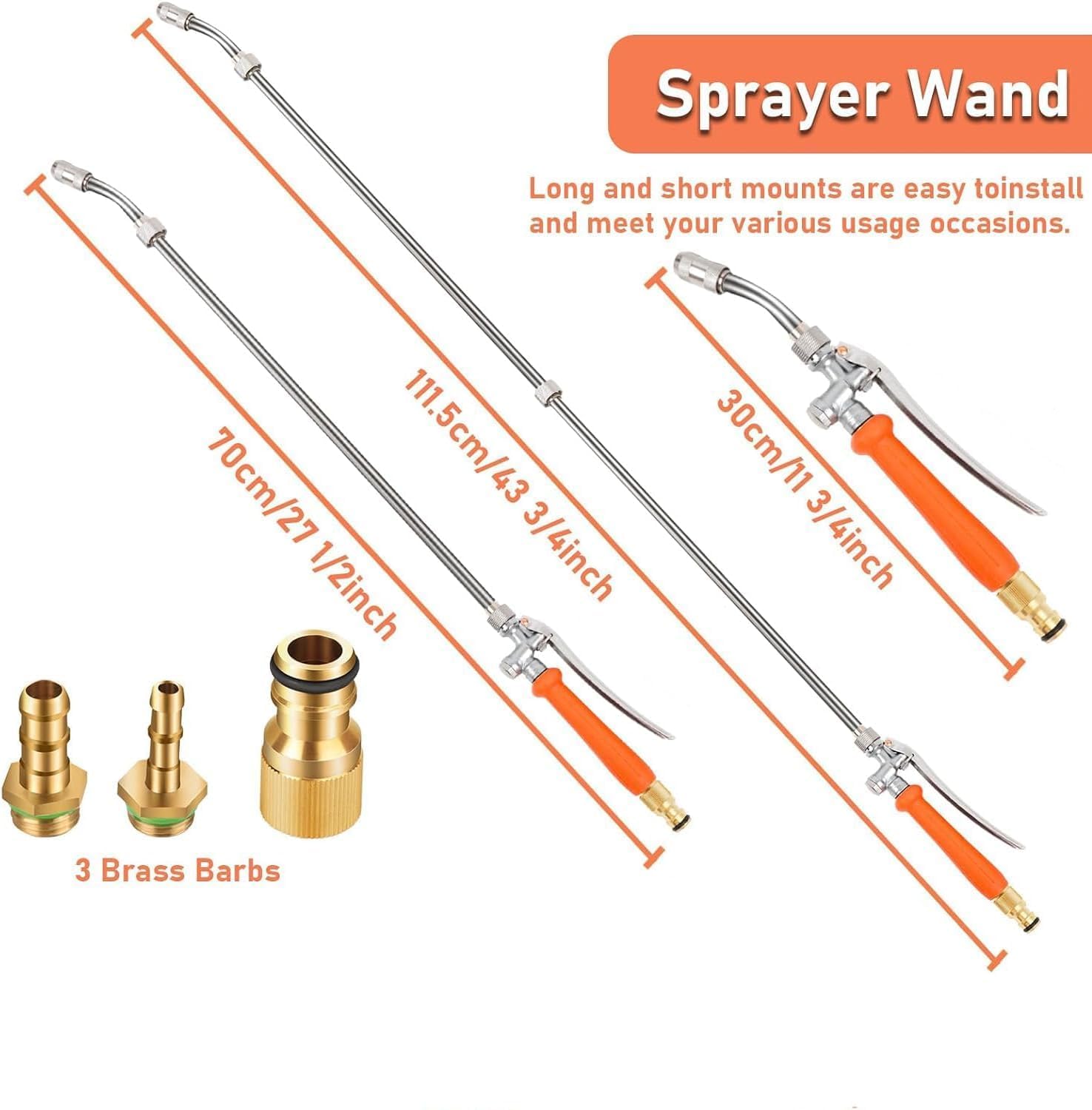 Rsycam 44 inch Sprayer Wand Replacements, Sprayer Wand