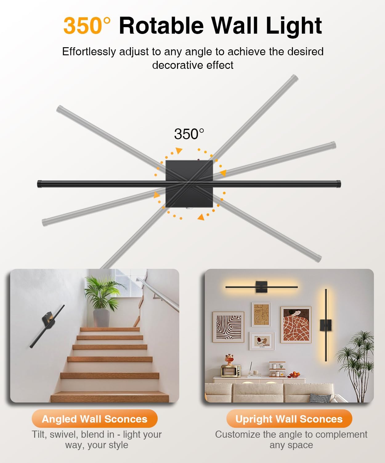 ABOVIZO Model AB55/3A is a battery-operated wall sconce set designed for indoor use