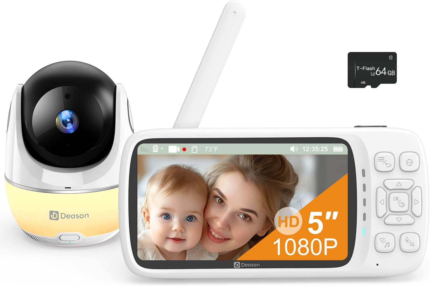 DEASON Baby Monitor offers reliable 1080P video and clear two-way audio