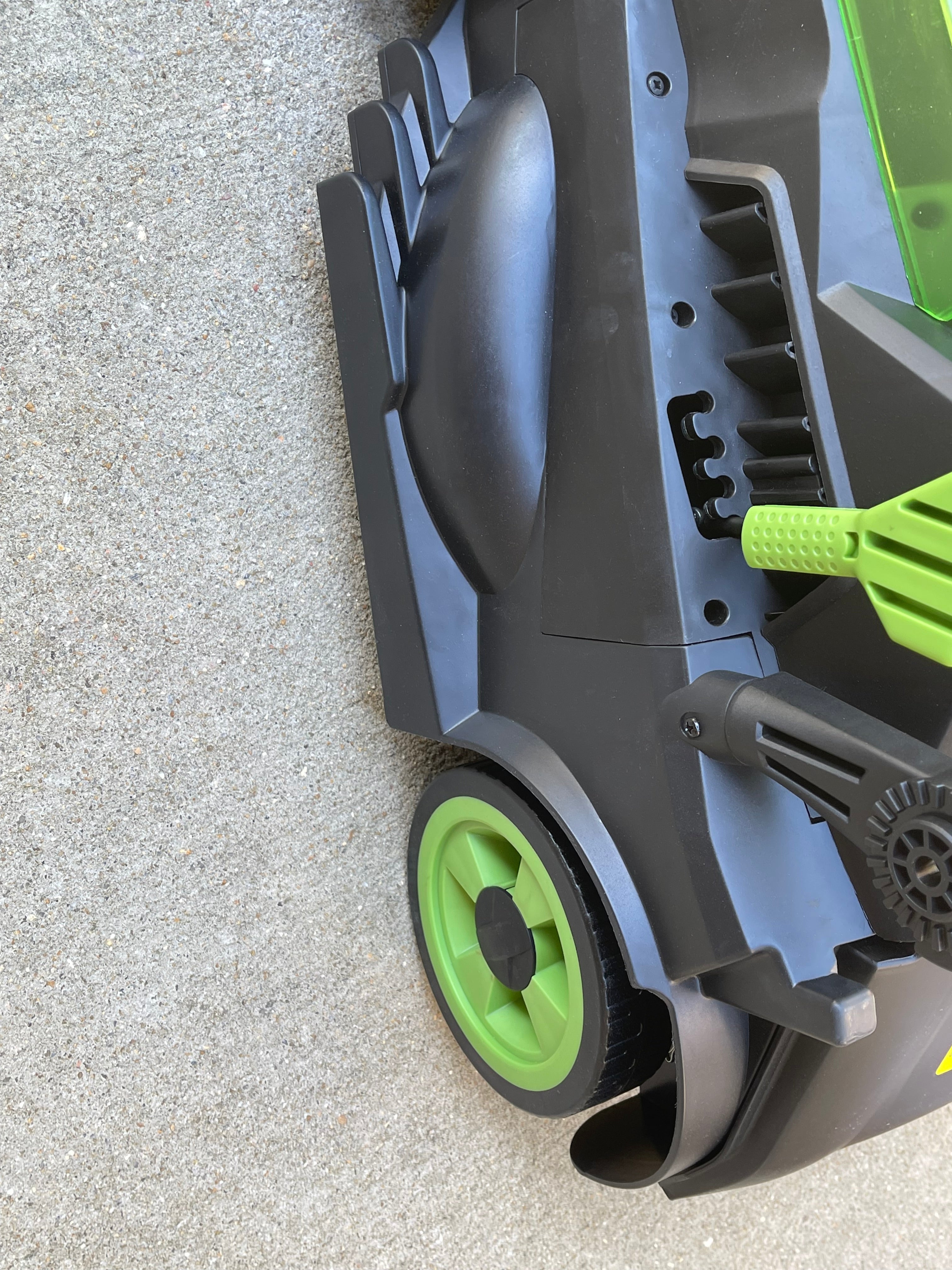 Check electric lawn mower