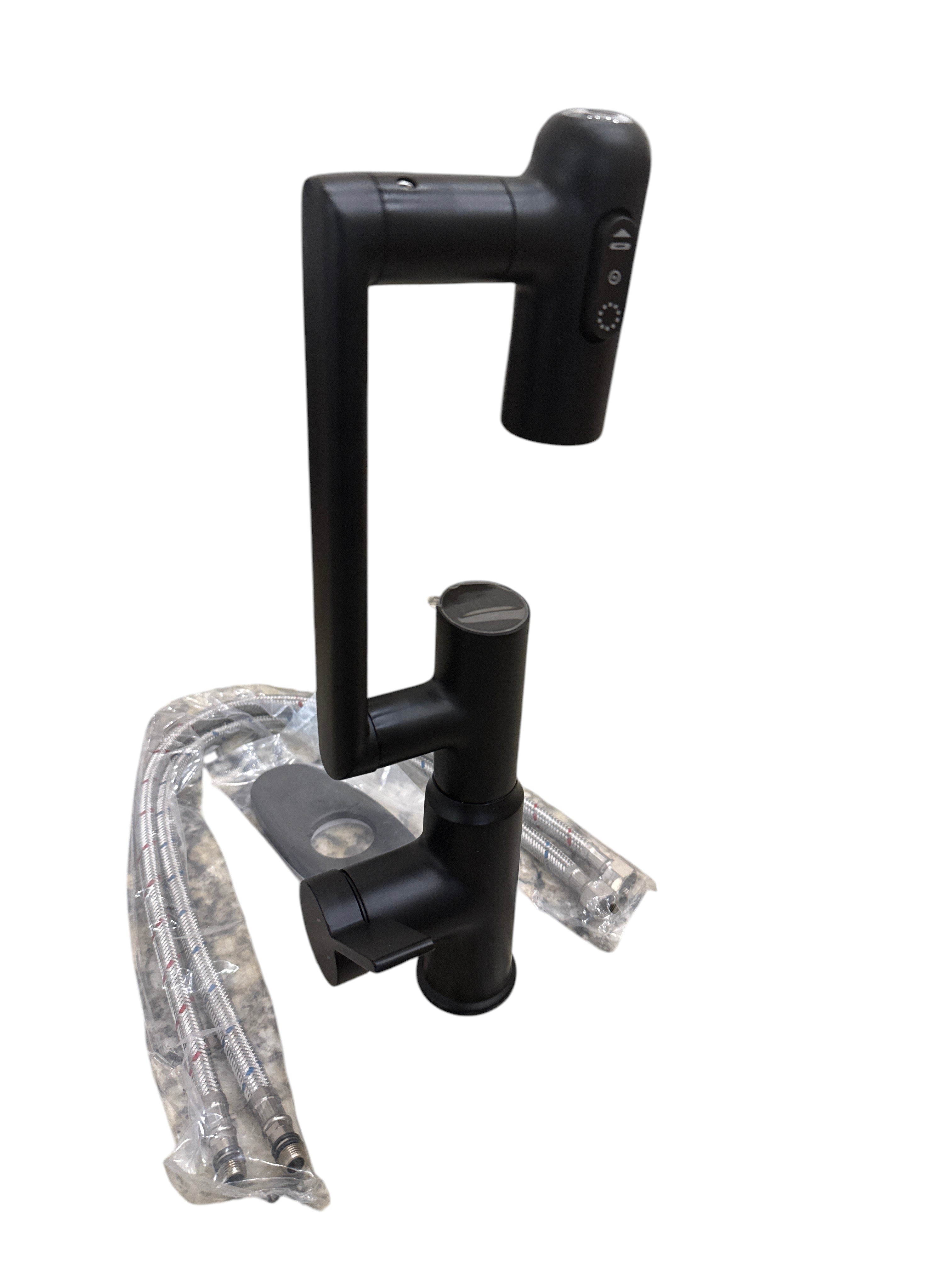 Matte Black Pull-Down Kitchen Faucet
