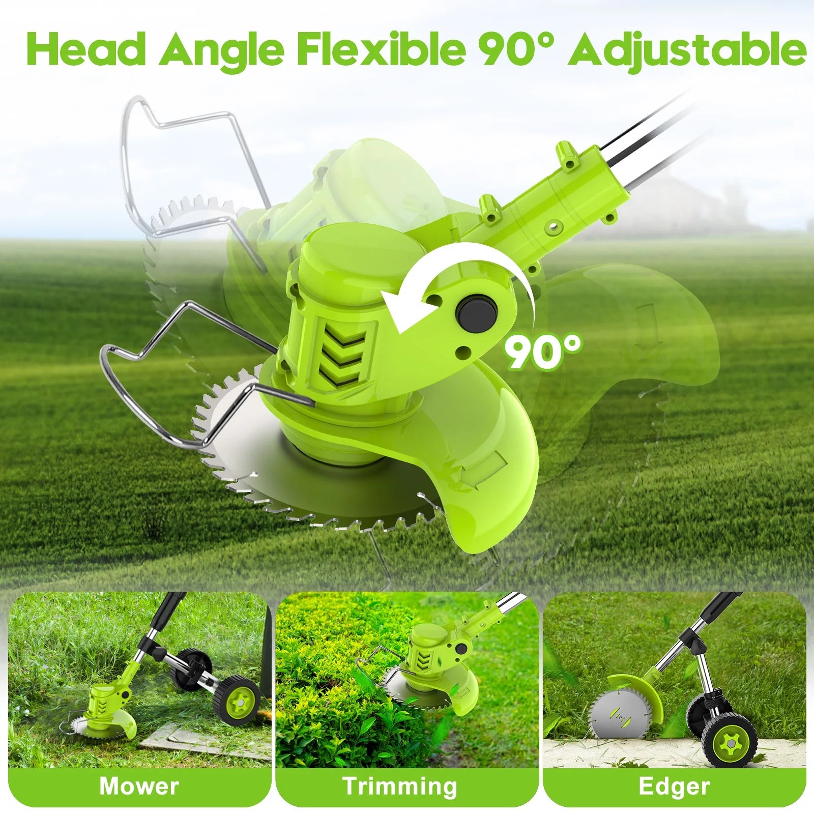 Cordless Electric Grass Trimmer / Weed Wacker / Edger