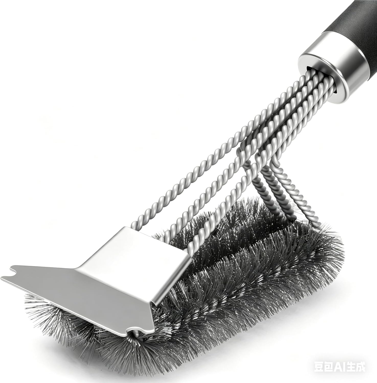 TEMMIO X08 BBQ grill brush — actual product photo, primary view