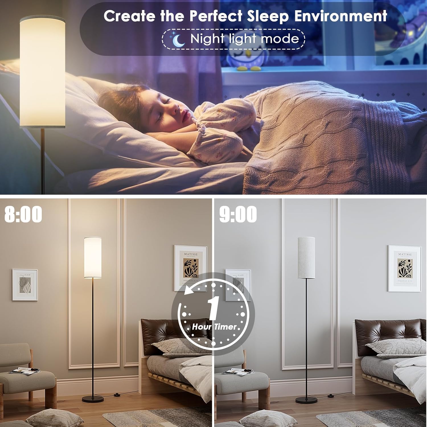 Karjoefar Floor Lamp combines modern design with functionality