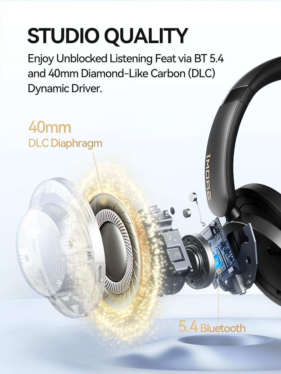 1more Sonoflow HQ51 over ear headphones