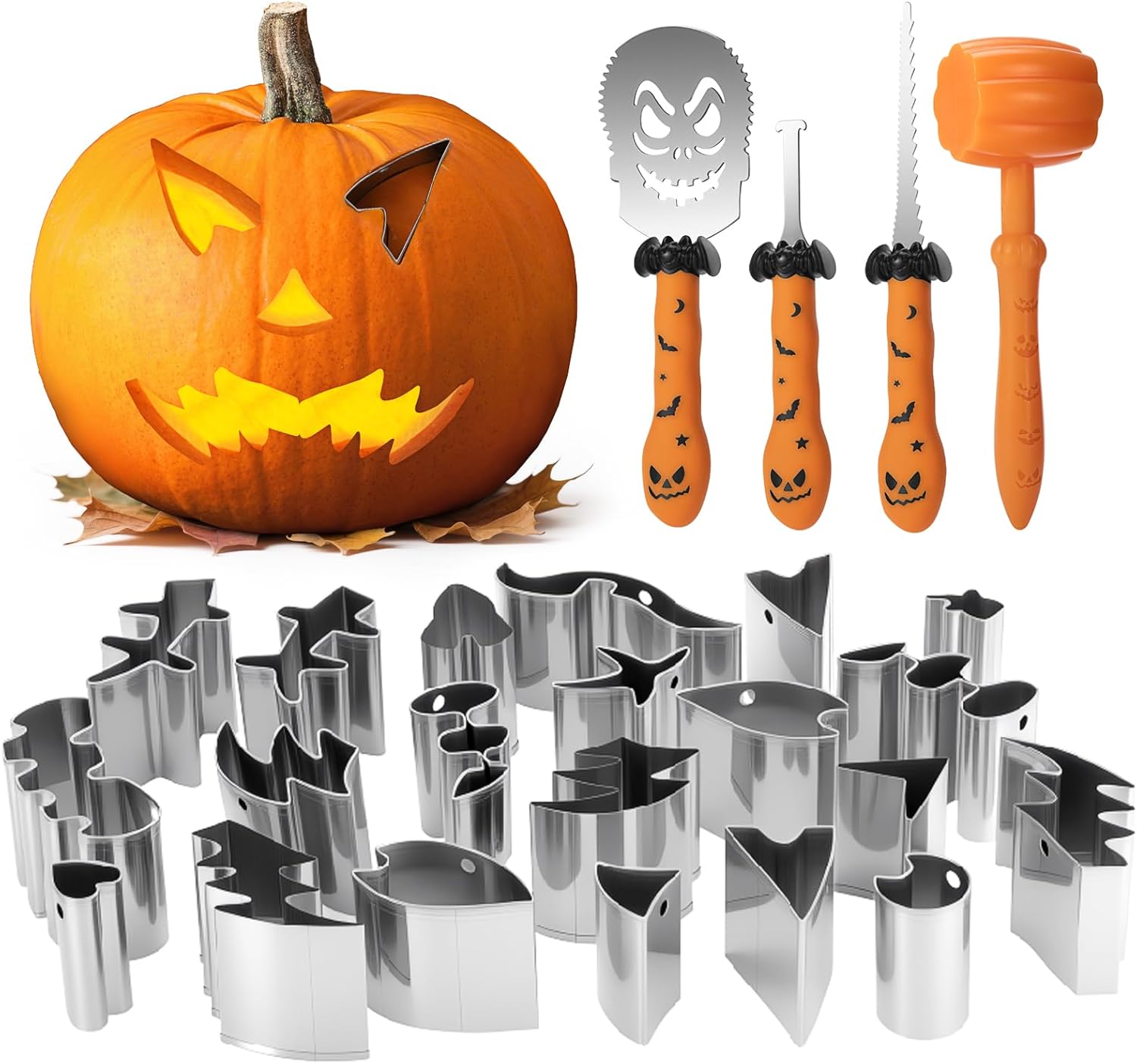 Bifrost Pumpkin Carving Kit - 25PCS Halloween Pumpkin Carving Tools