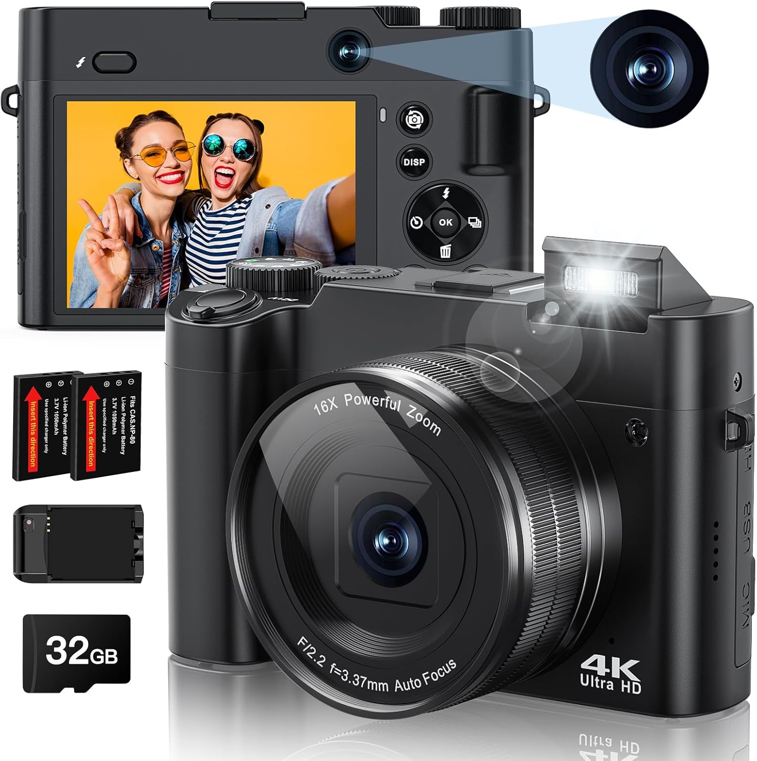 4K Ultra HD Video Recording with exceptional 64MP image capture capability.