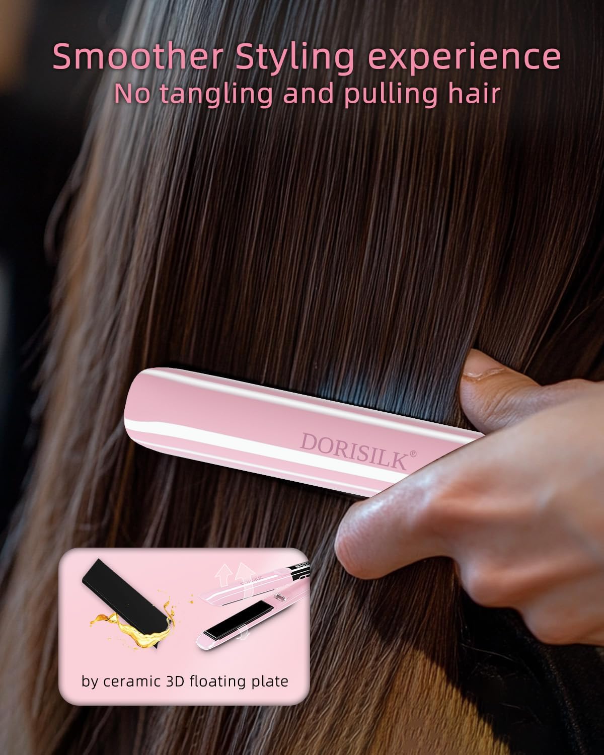 DORISILK 500 Degree High Temp Professional Hair Straightener