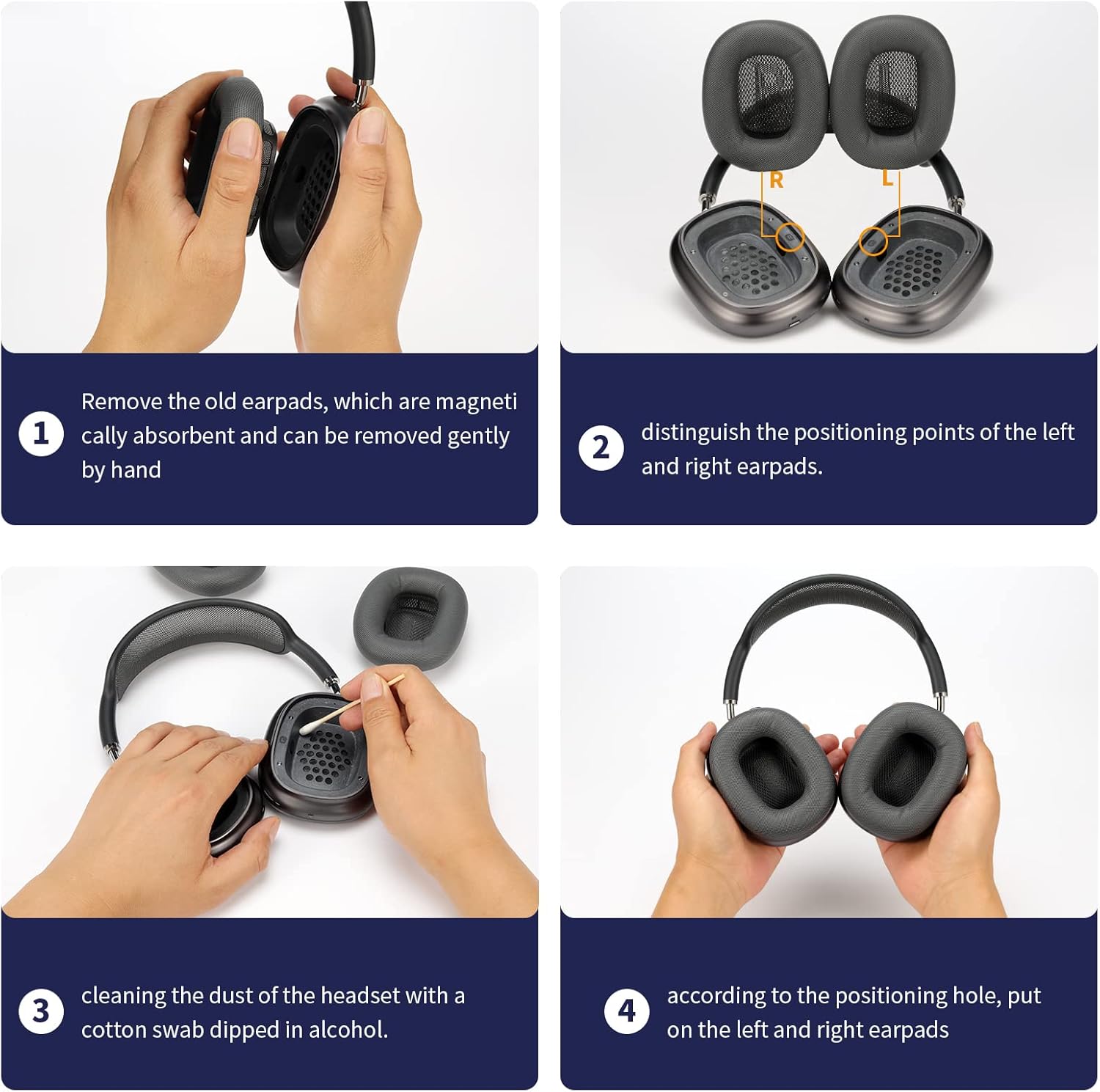 Damex Replacement earpads for Apple airpods max Headphone