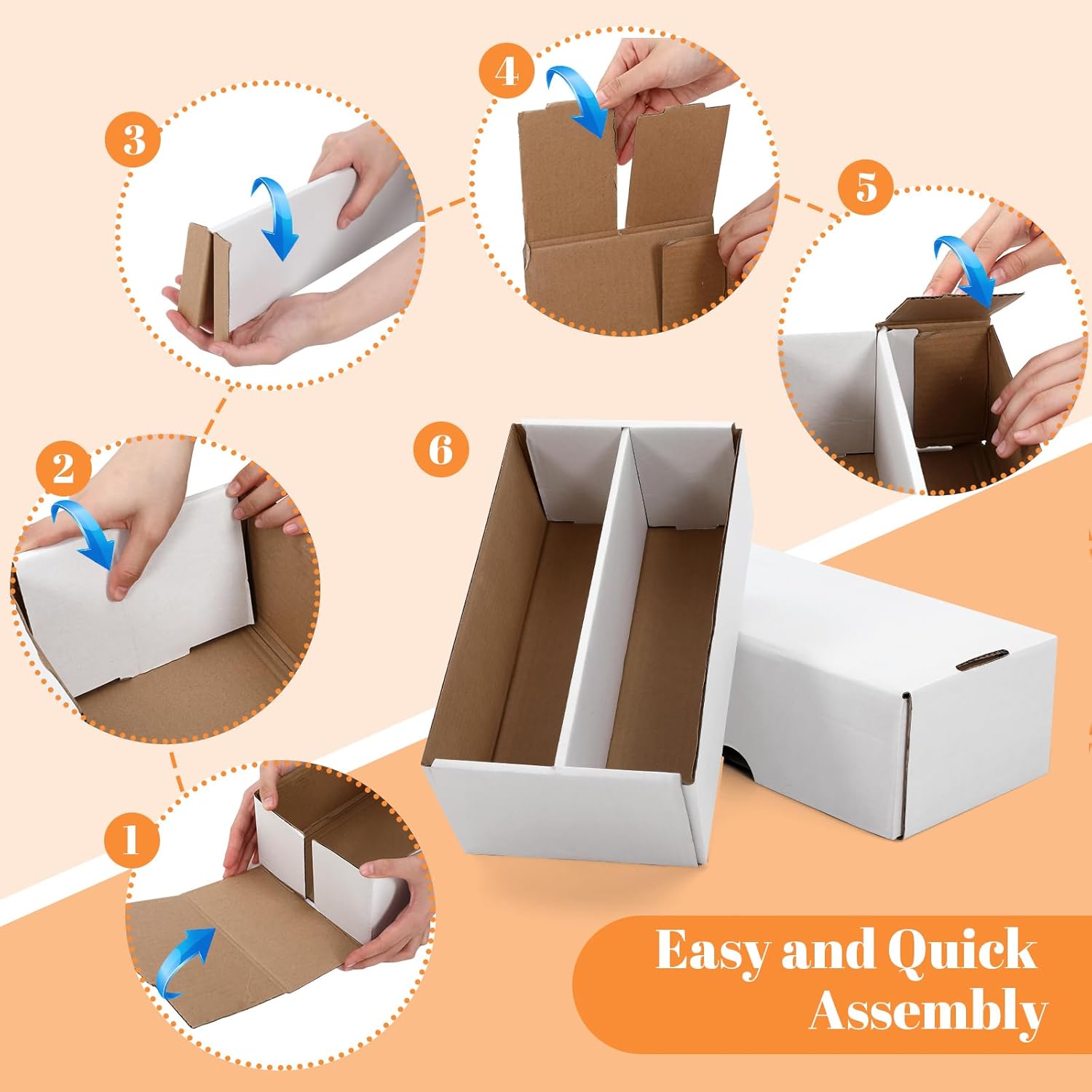 Yexiya 2 Pack 1600 Count Trading/Gaming Card Storage Box 2 Row