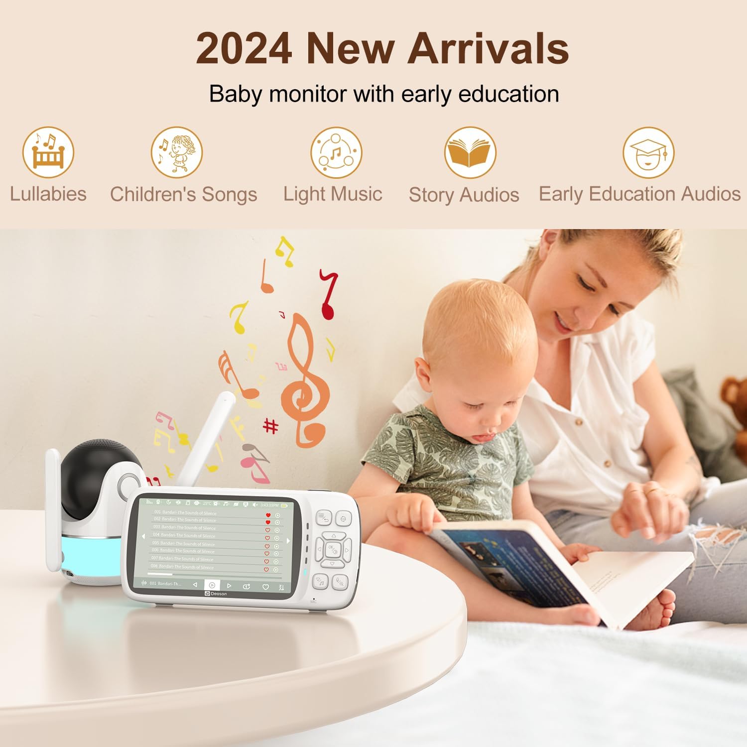 DEASON Baby Monitor offers reliable 1080P video and clear two-way audio