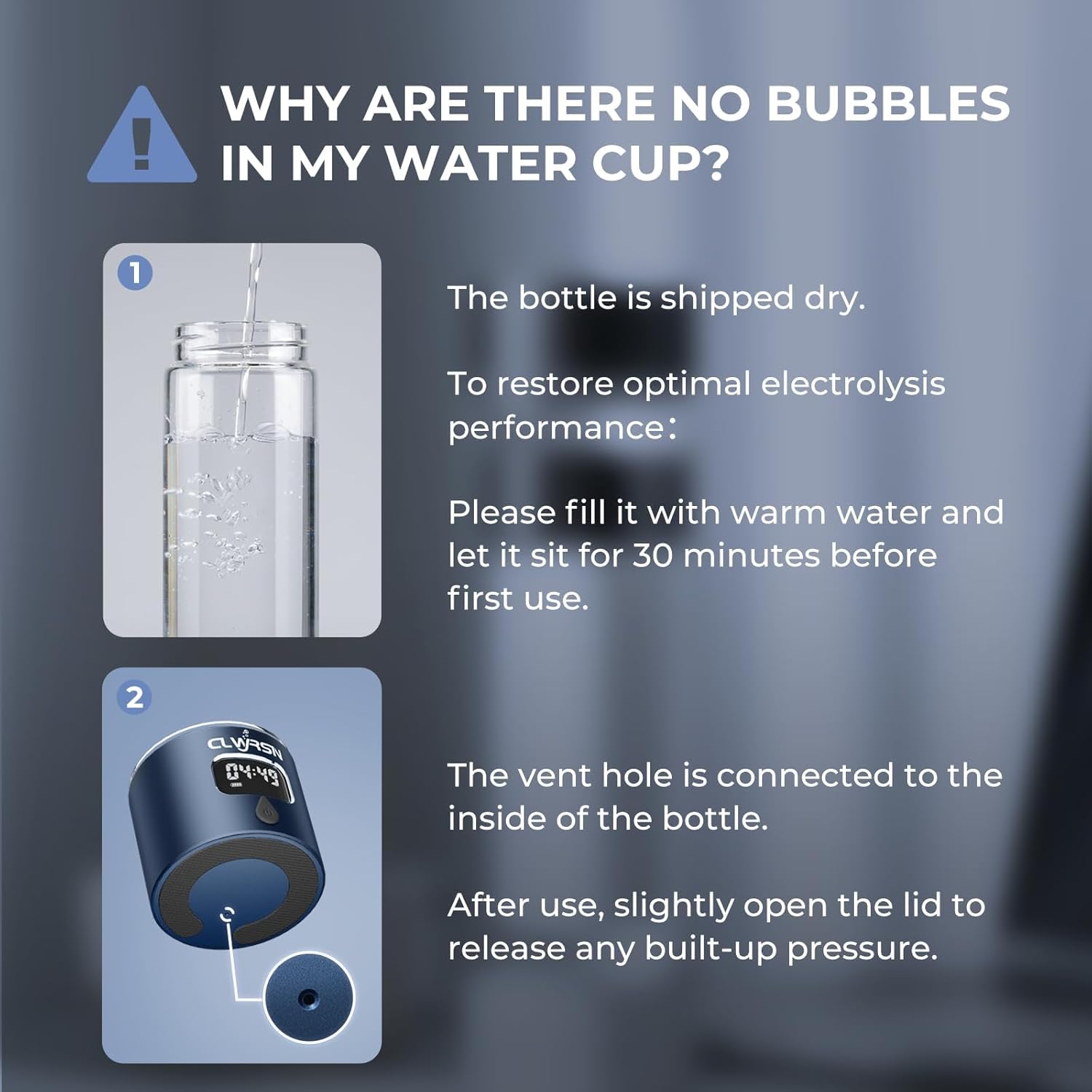 Hydrogen Water Bottle - Advanced Antioxidant Hydration Technology (Light Green)