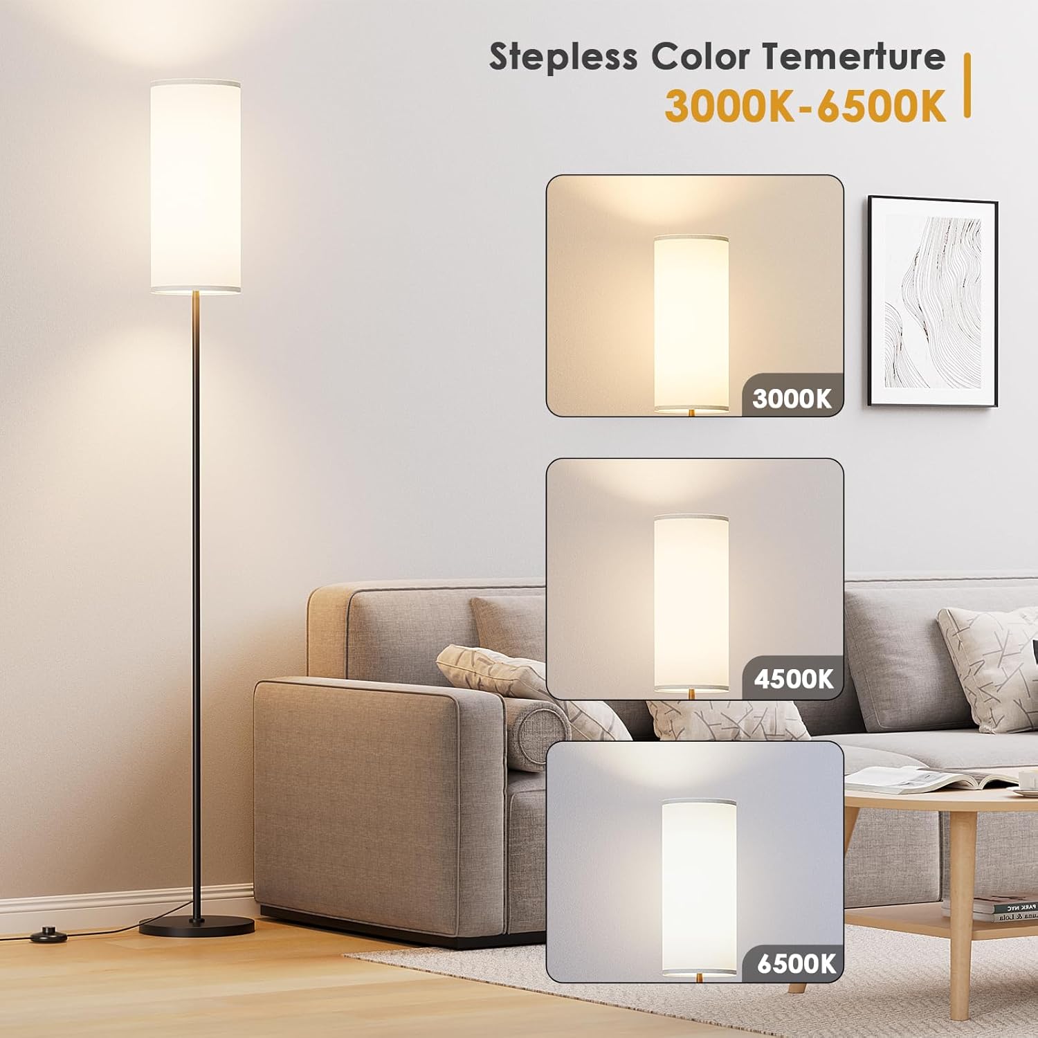 Karjoefar Floor Lamp combines modern design with functionality