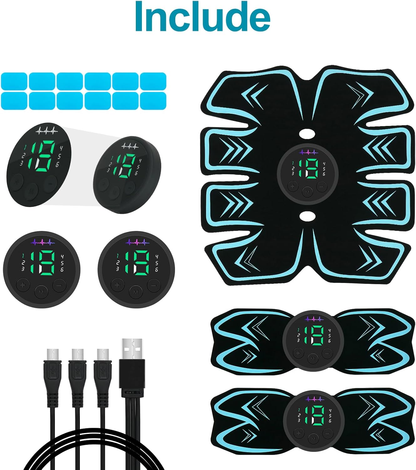SPORTLIMIT USB Rechargeable Portable Fitness Workout Equipment