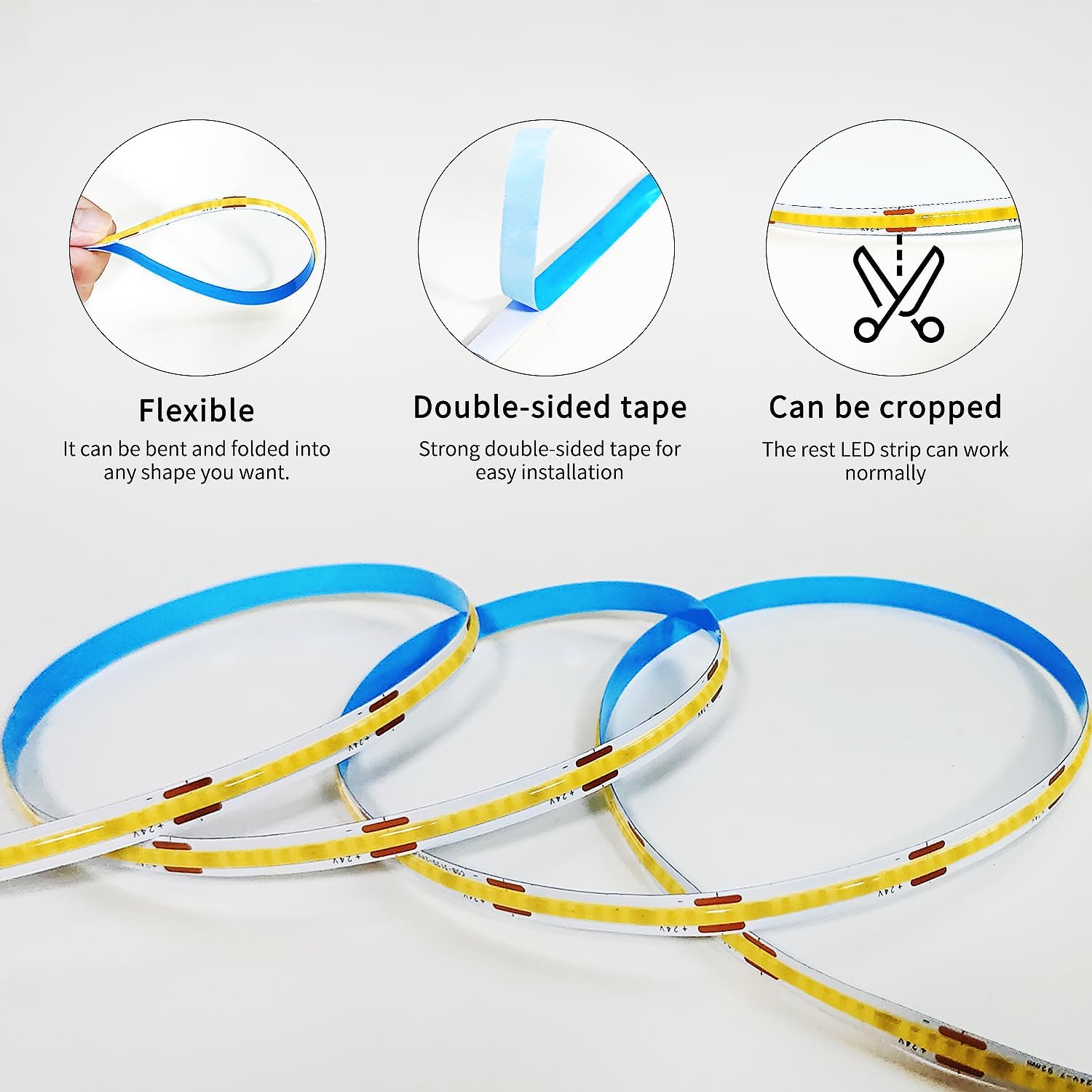 Yeehale COB Led Strip Light 3000k-6000k
