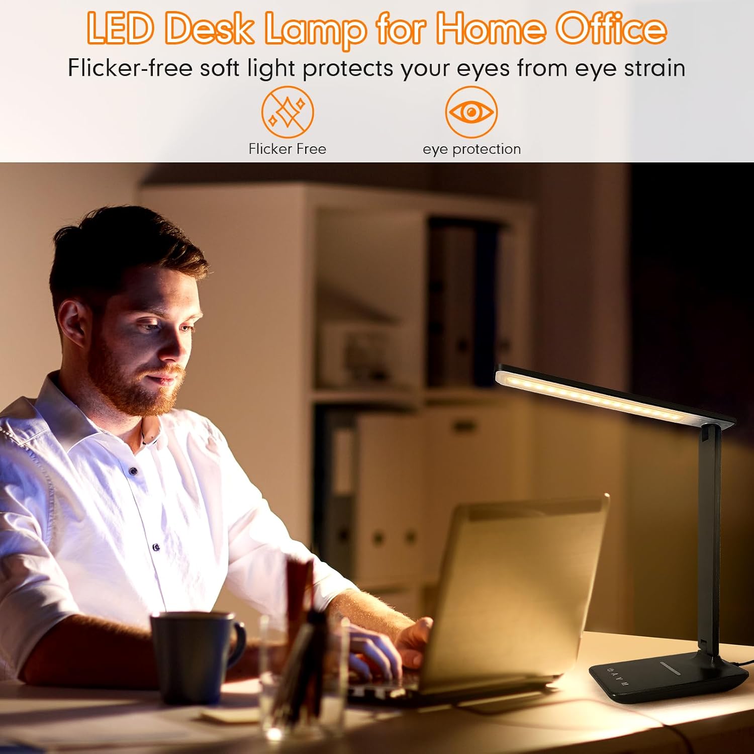 The karidi LED Desk Lamp combines modern design with versatile functionality