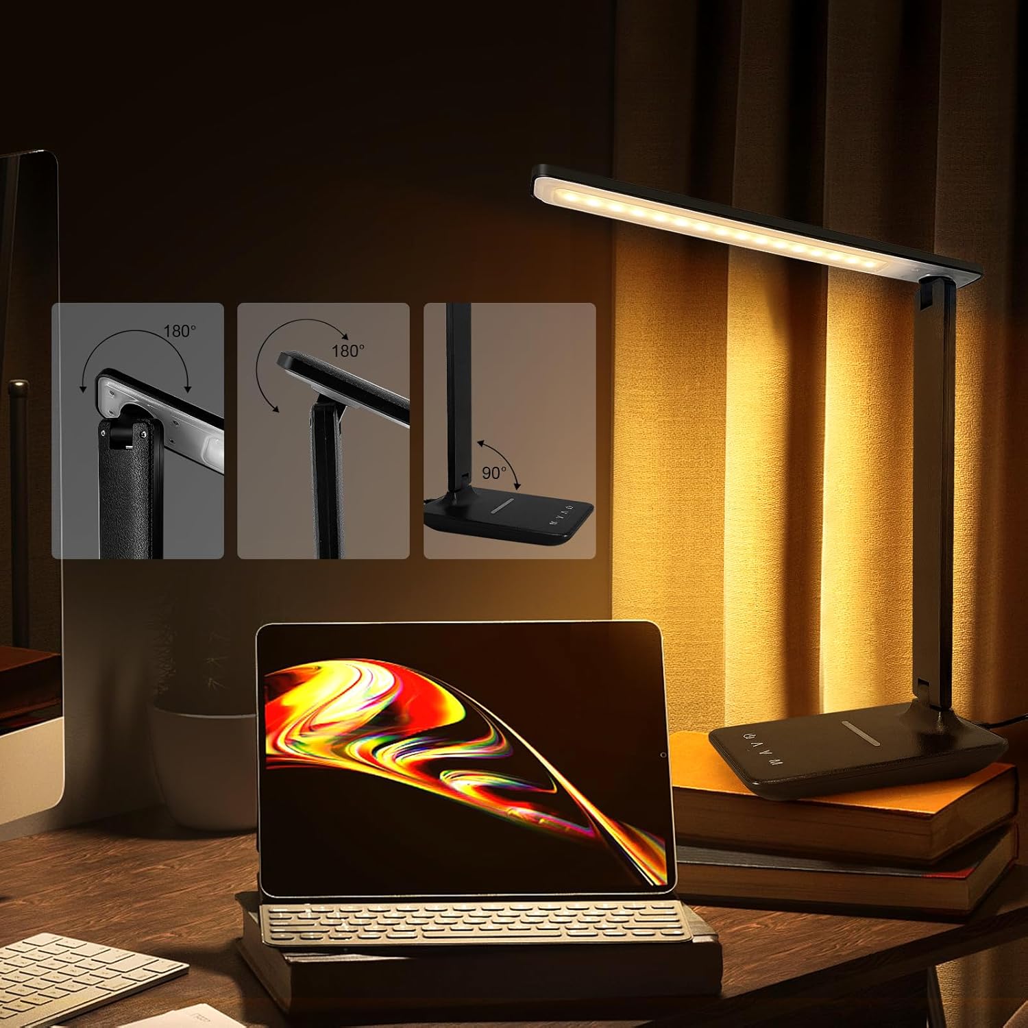 The karidi LED Desk Lamp combines modern design with versatile functionality