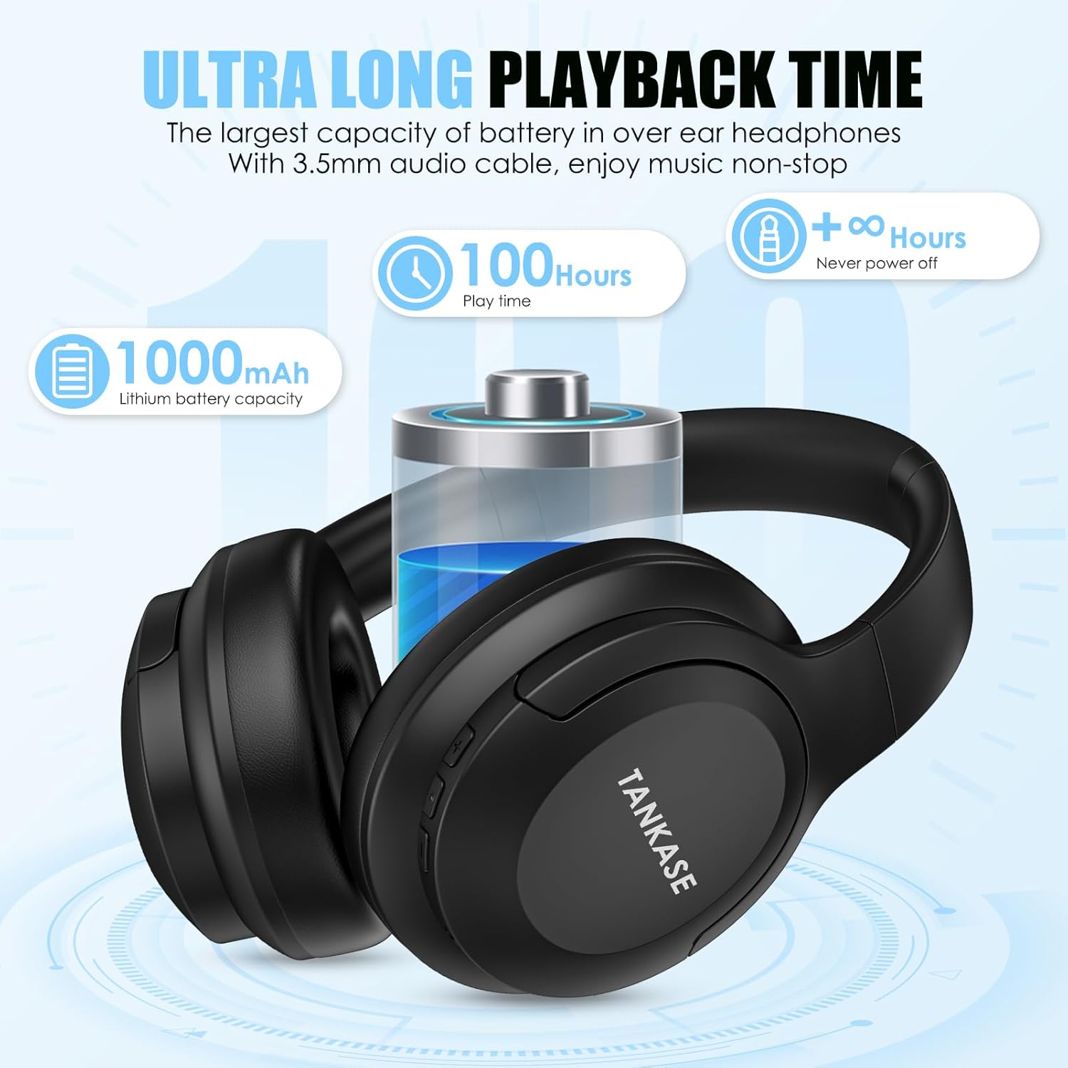 Tankase active Noice cancelliong headphone DJ16