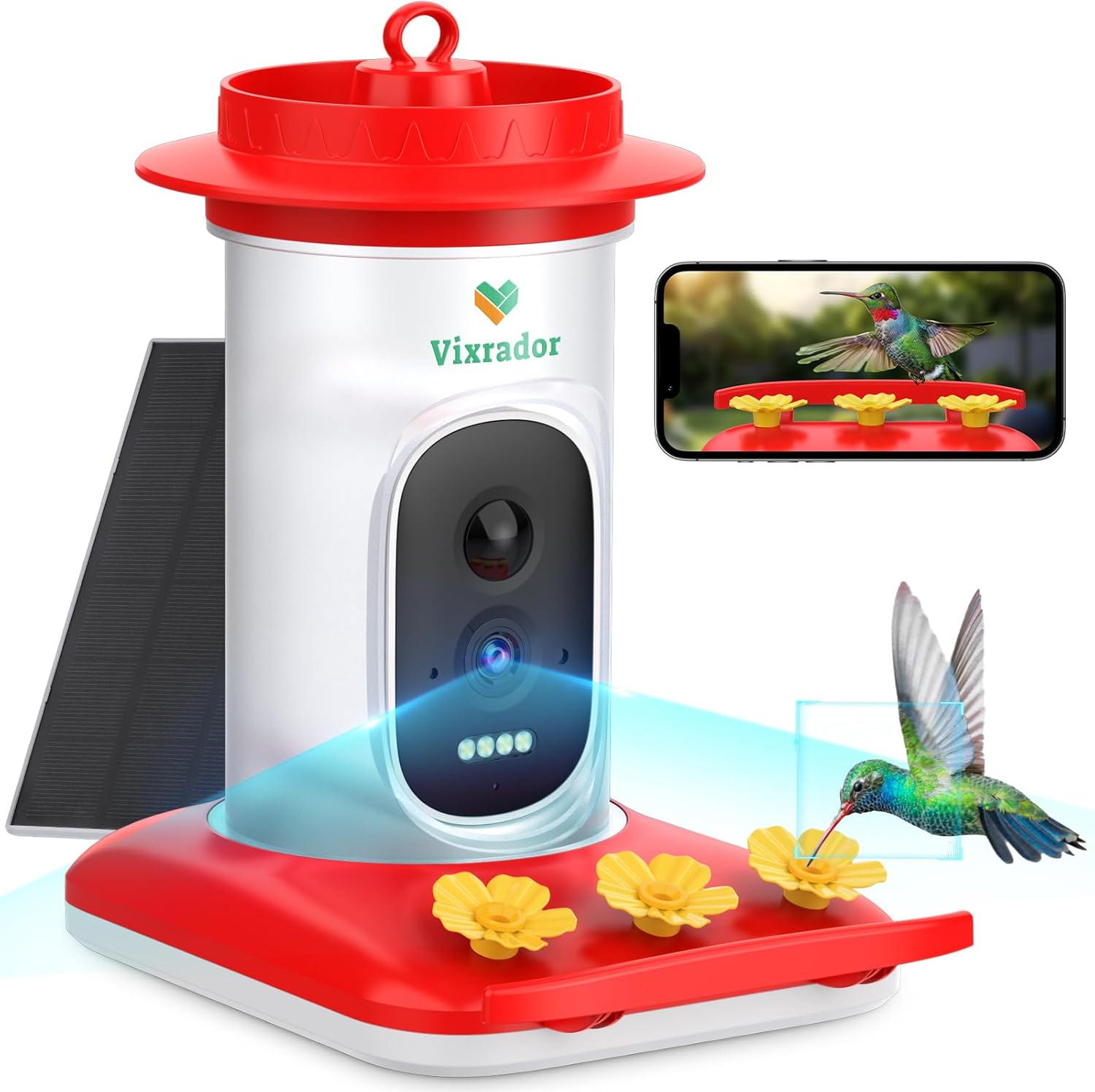 Vixrador smart hummingbird feeder combines advanced technology with practical design