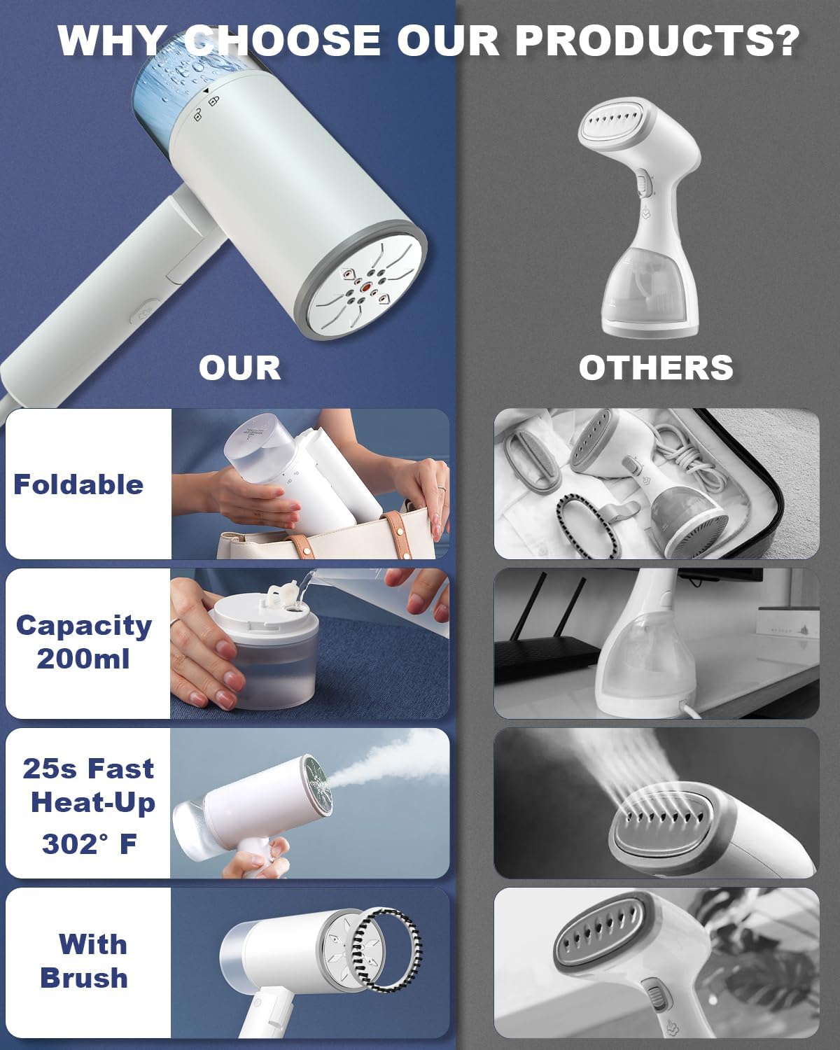 Garstor Steamer for Clothes offers a reliable solution for removing wrinkles quickly