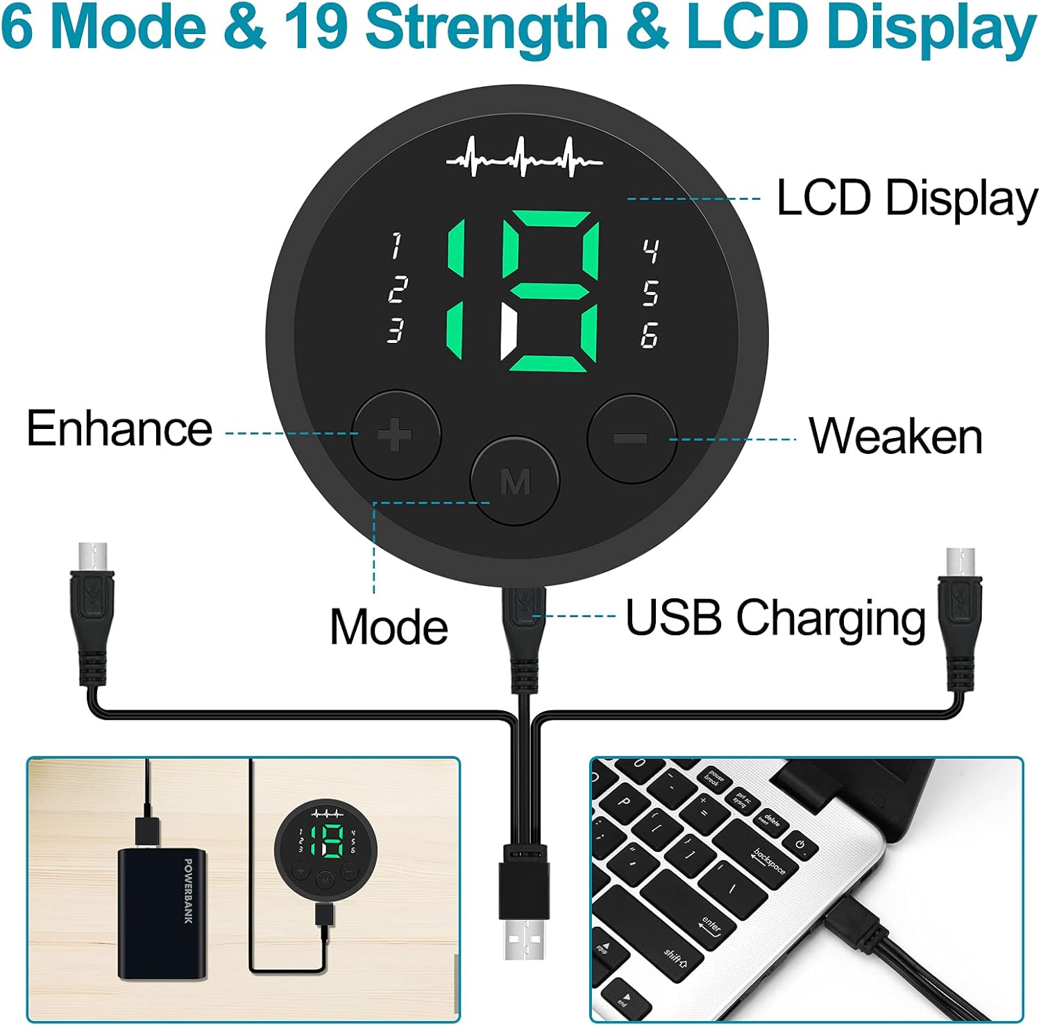 SPORTLIMIT USB Rechargeable Portable Fitness Workout Equipment