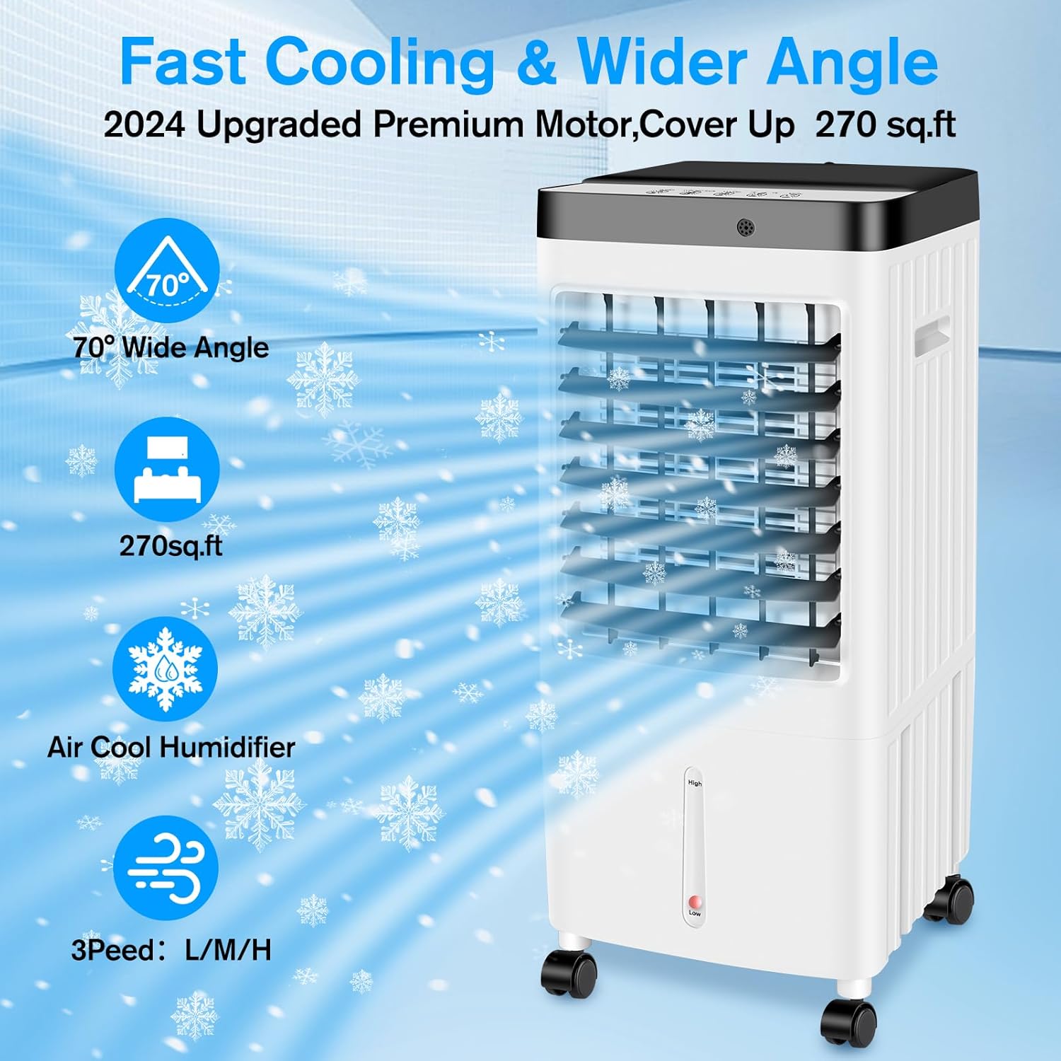 Portable Air Conditioners,3 IN 1 Room Air Conditioners,Swamp Cooler