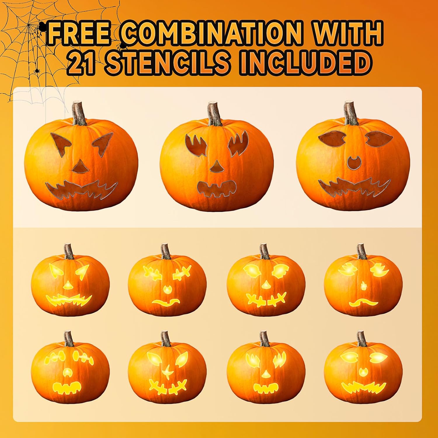 Bifrost Pumpkin Carving Kit - 25PCS Halloween Pumpkin Carving Tools