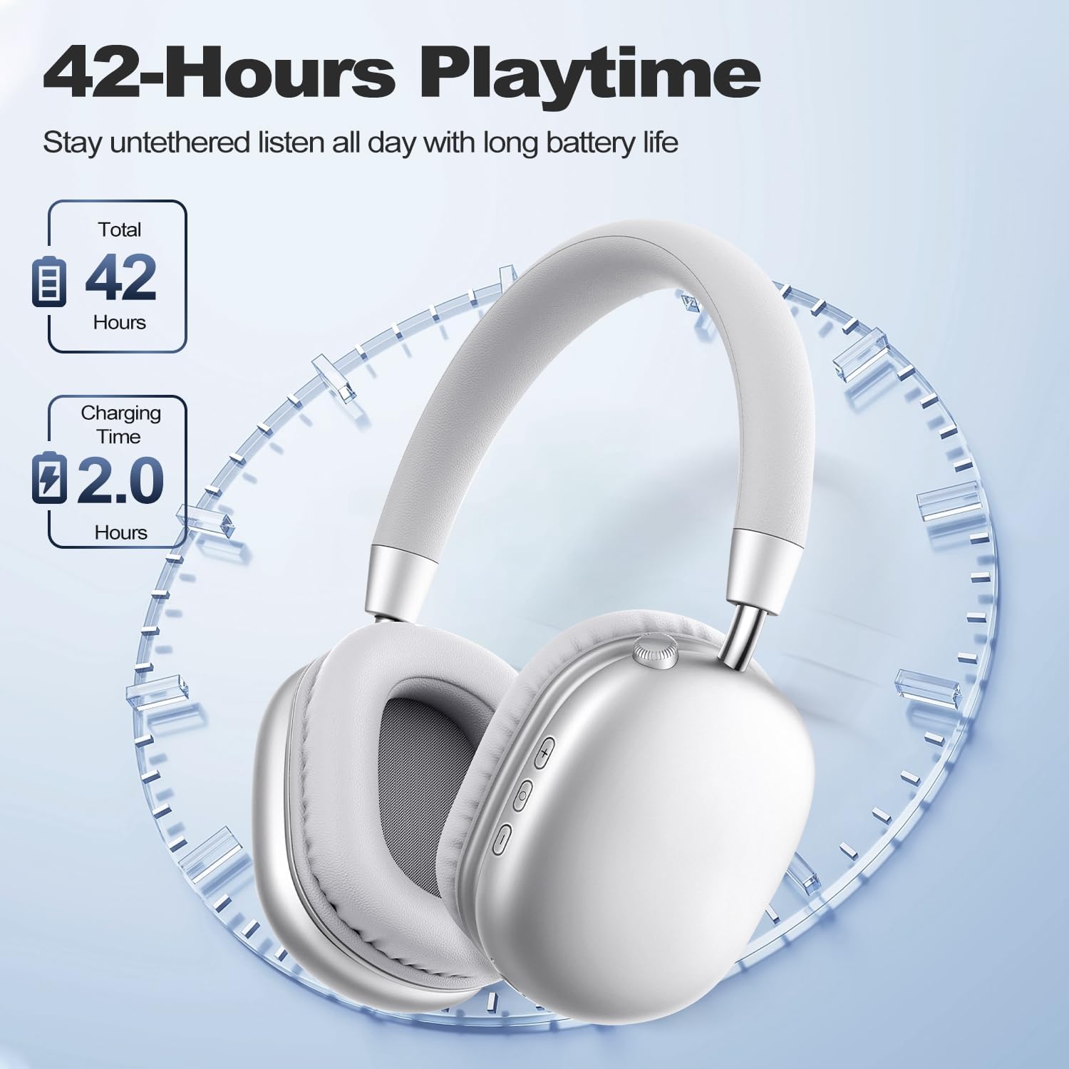 ZTOZ Wireless Over-Ear Bluetooth Headphones.