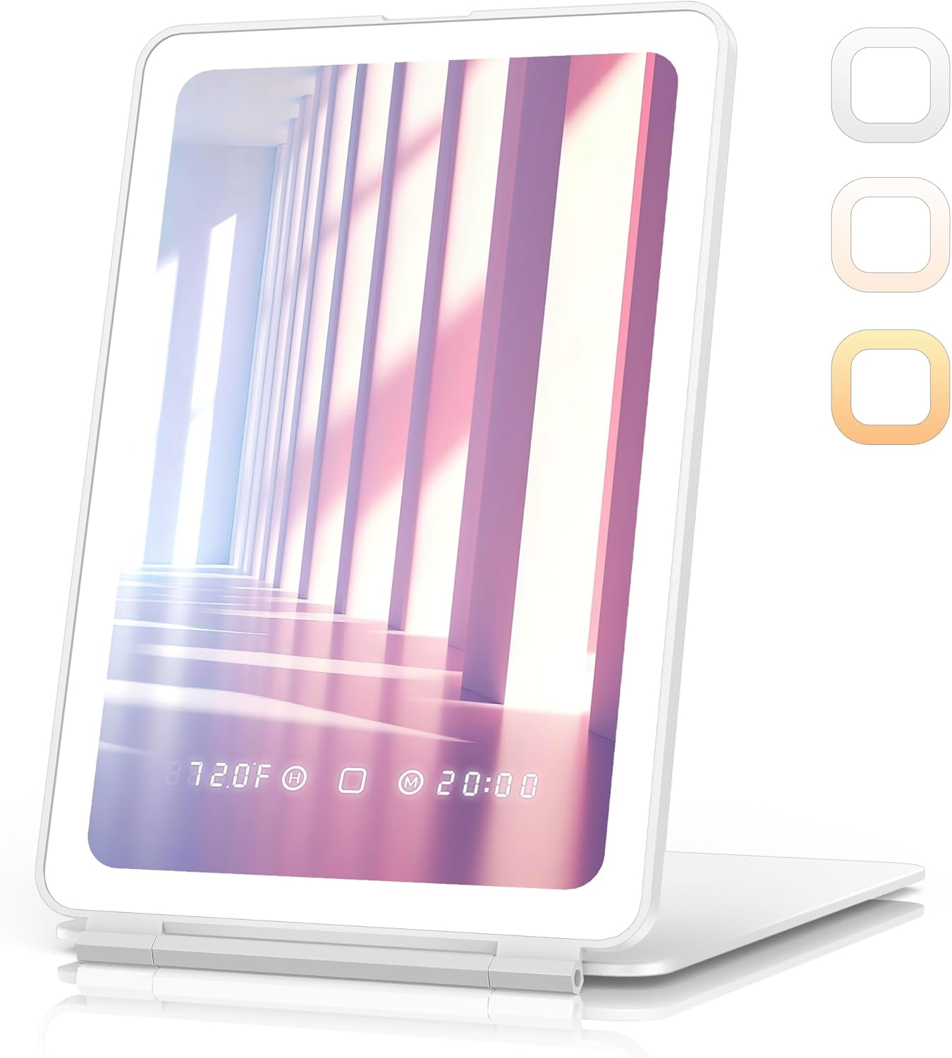 Travel Makeup Mirror combines convenience with advanced functionality, featuring