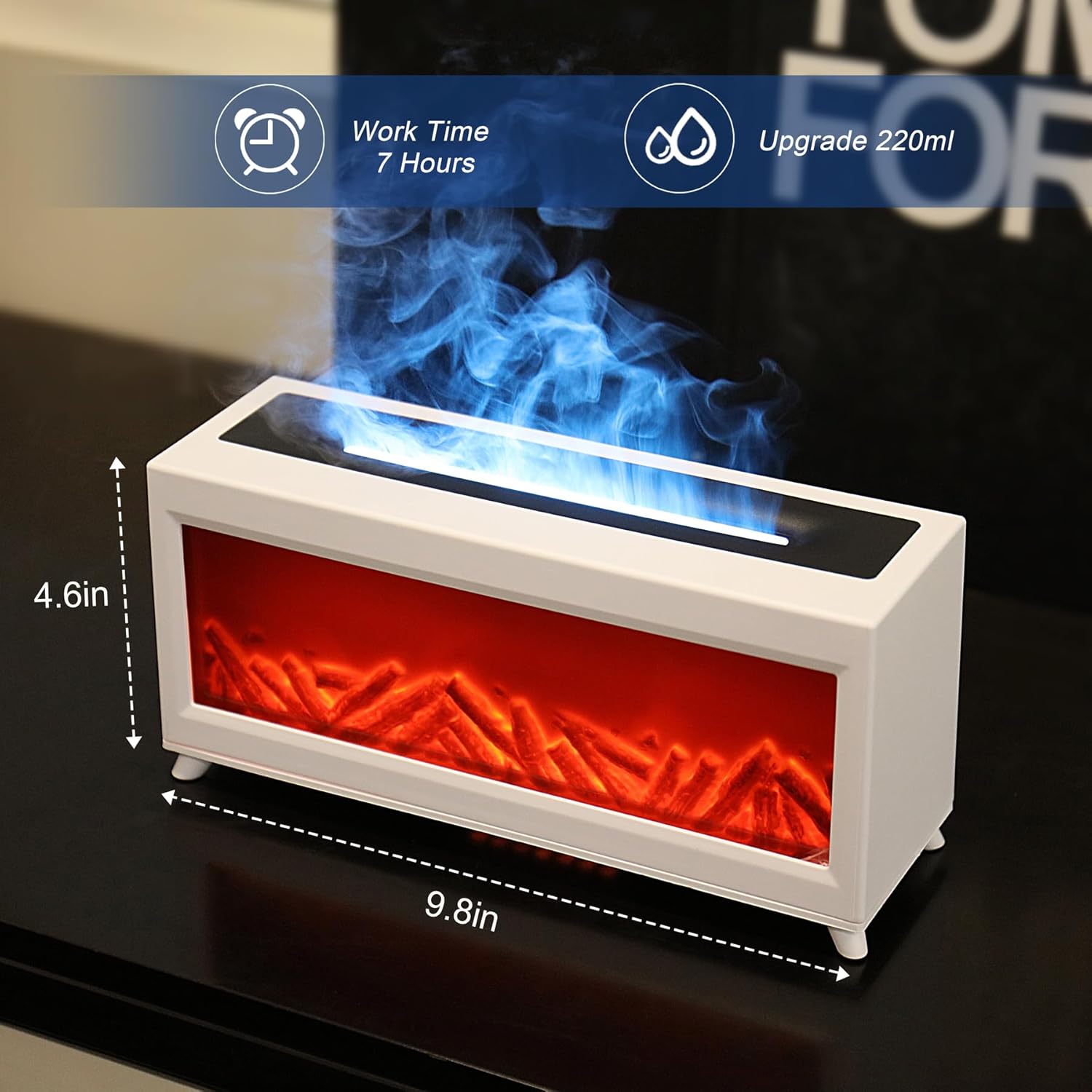 The PATNOLE Essential Oil Diffuser combines aromatherapy with a 220ml ultrasonic cool mist humidifier