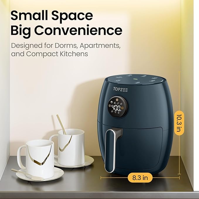 Airfryer, Bake, Roast, Reheat, 98% Less Oil, Adjustable Temperature Control w/ 60min Timer