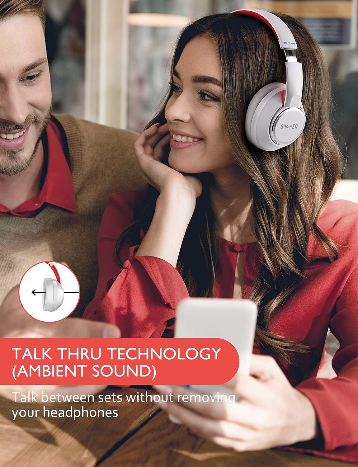 SuperEQ Hybrid Active Noise Cancelling Headphones, S1