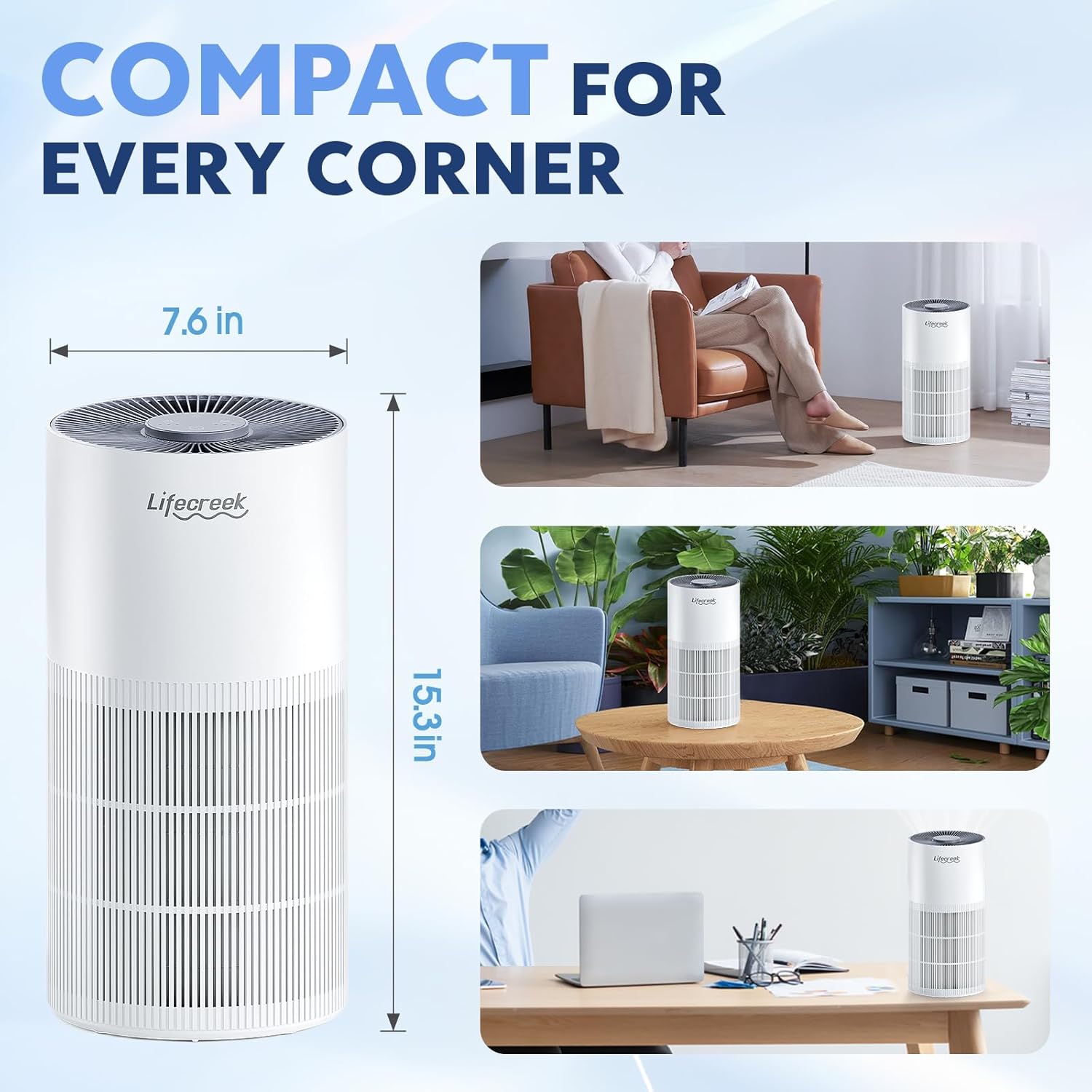 The Lifecreek Air Purifier Model Kalo offers advanced air filtration technology